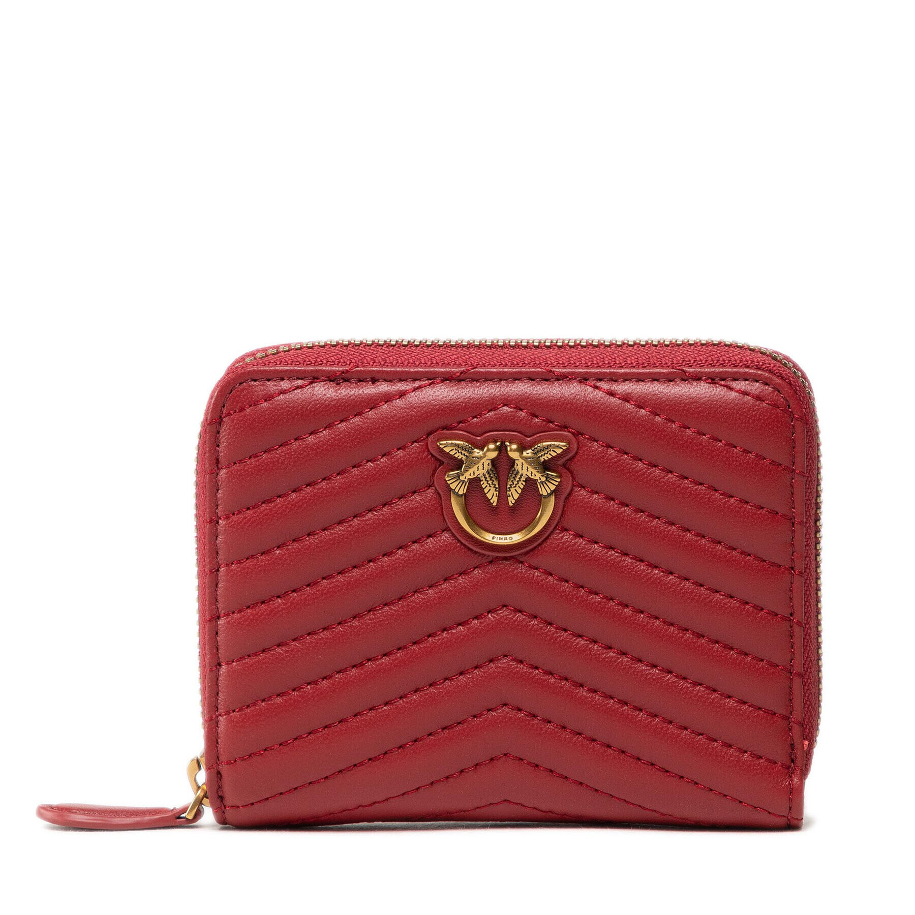 Pinko Голям дамски портфейл Taylor Wallet Zip Around M Chev AI 22-23 PLTT 1P22XP A03Z Червен - Pepit.bg