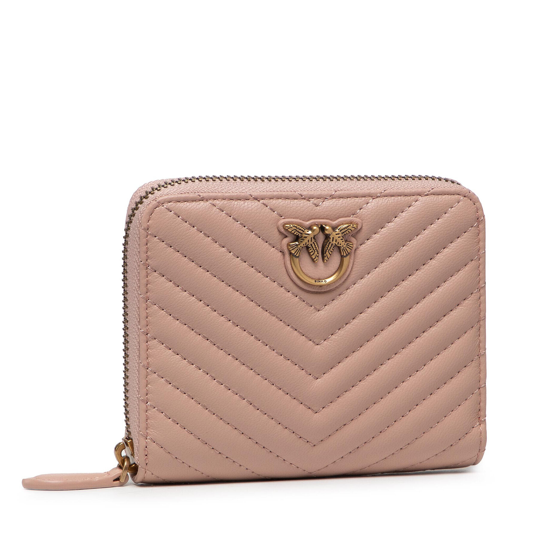 Pinko Голям дамски портфейл Taylor Wallet Zip Around M V Qui PE 22 PLTT 1P22P1 Y7SQ Розов - Pepit.bg