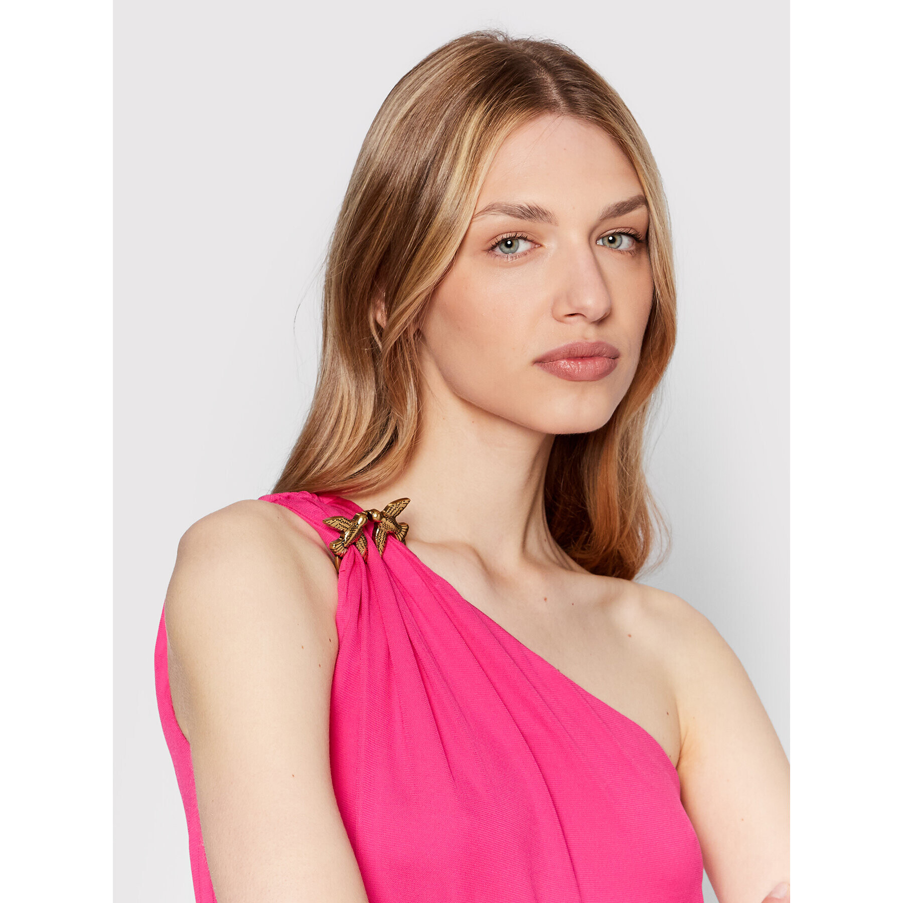 Pinko Коктейлна рокля Alagna 1G17DU Y7SC Розов Slim Fit - Pepit.bg