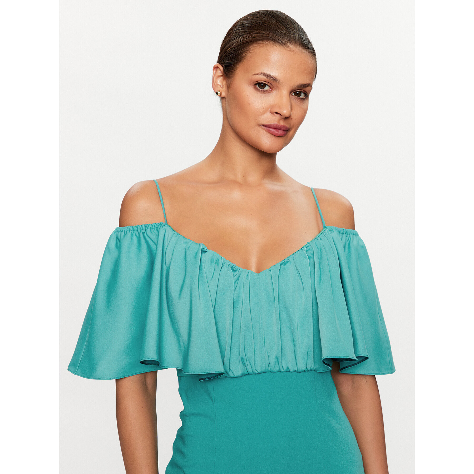 Pinko Коктейлна рокля La Carlota 100034 A0GI Зелен Regular Fit - Pepit.bg