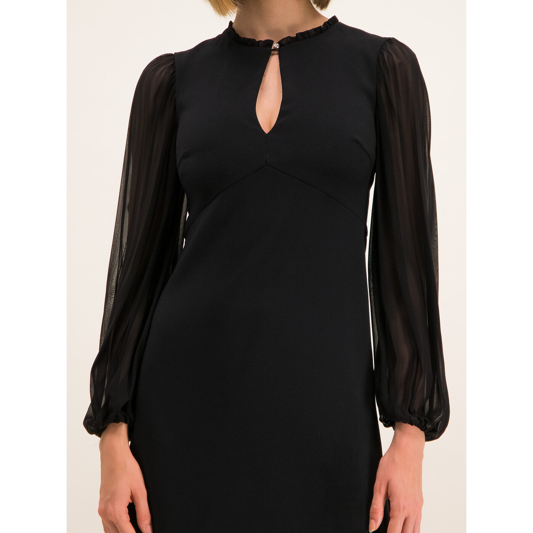 Pinko Коктейлна рокля Pan Di Spagna 20201 BLK01 1G14Y9 7624 Черен Regular Fit - Pepit.bg