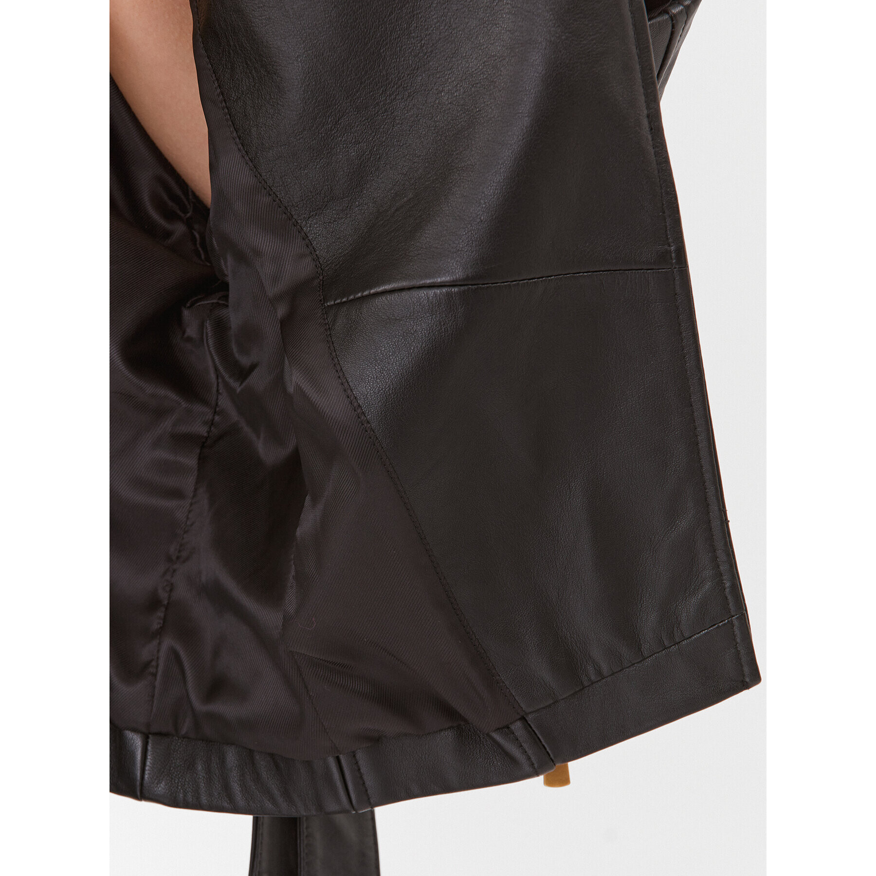 Pinko Кожено яке Aurora 101798 A15N Черен Regular Fit - Pepit.bg