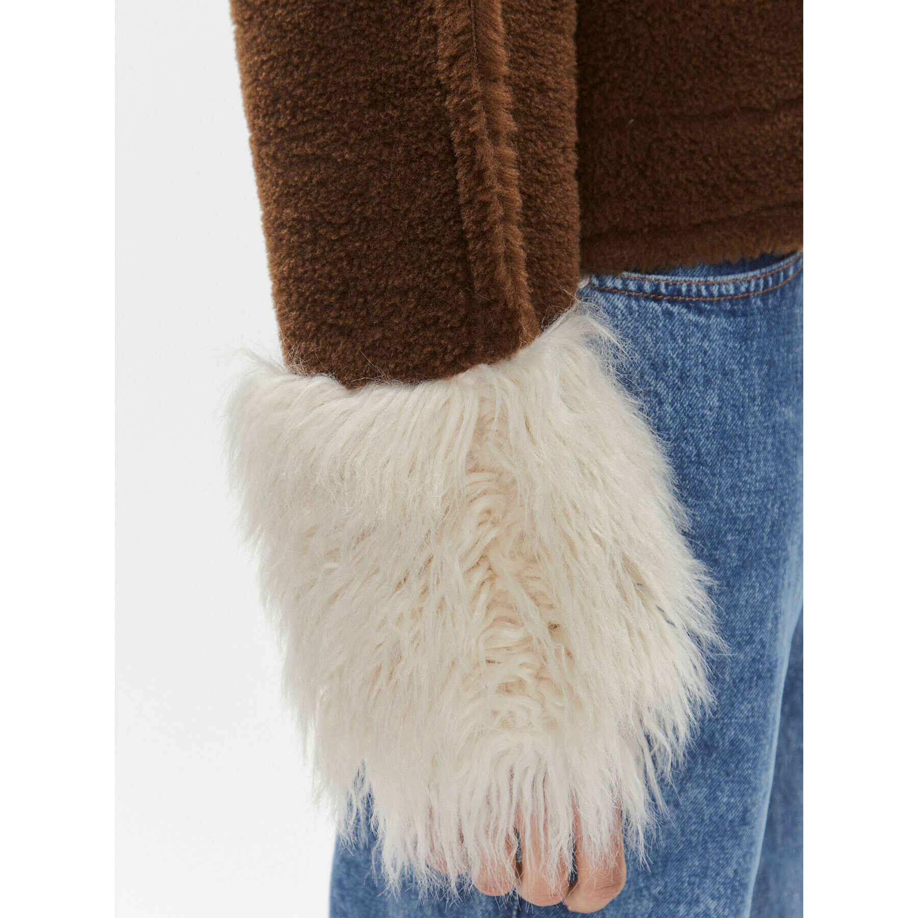 Pinko Кожено палто Coco Caban. 102092 A19M Кафяв Regular Fit - Pepit.bg