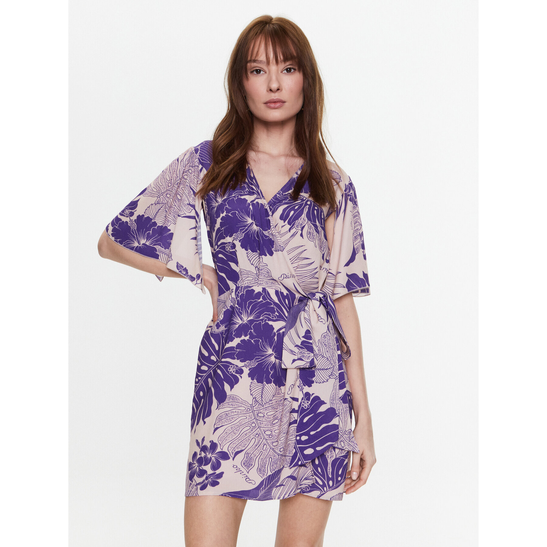 Pinko Лятна рокля 100994 A0RL Виолетов Regular Fit - Pepit.bg