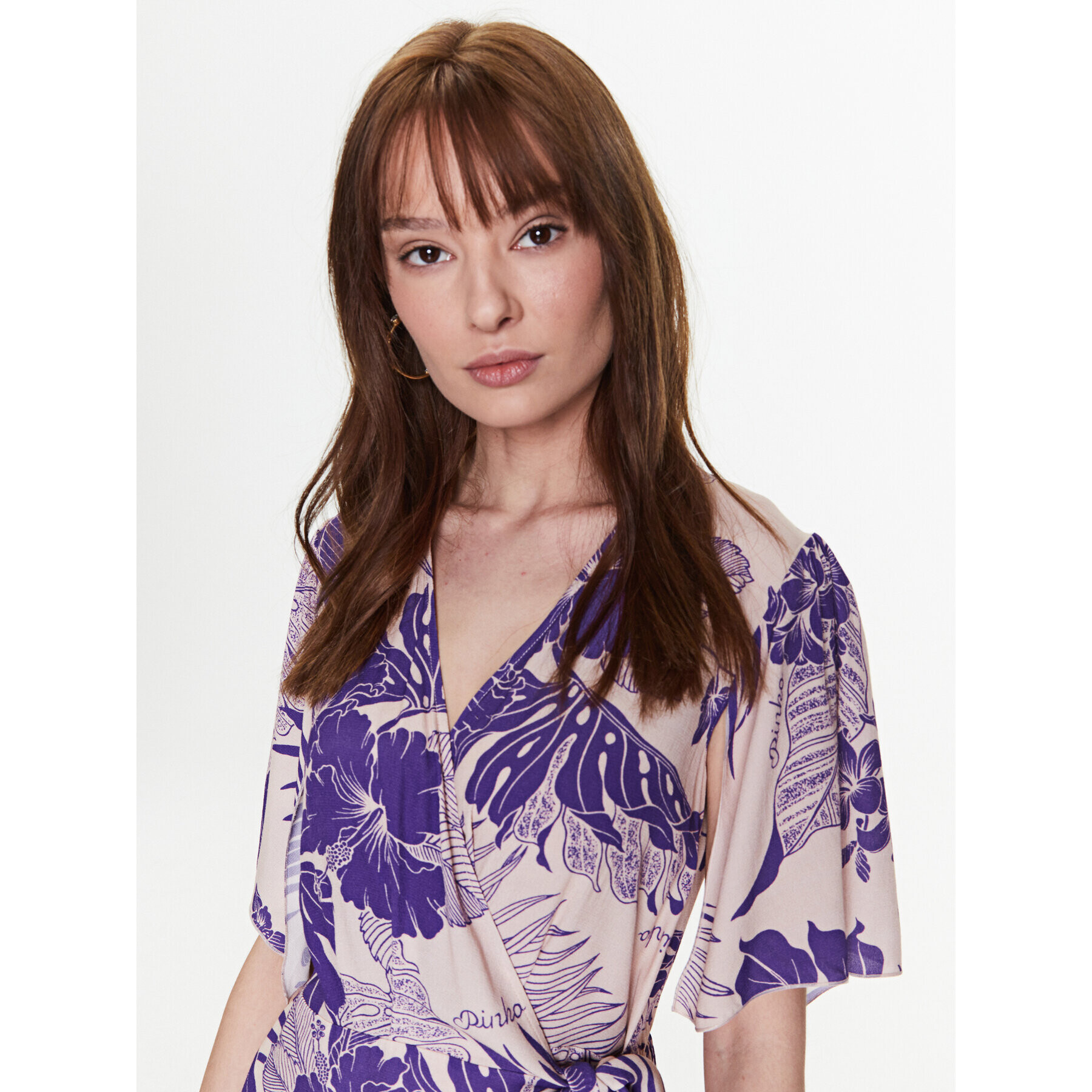 Pinko Лятна рокля 100994 A0RL Виолетов Regular Fit - Pepit.bg