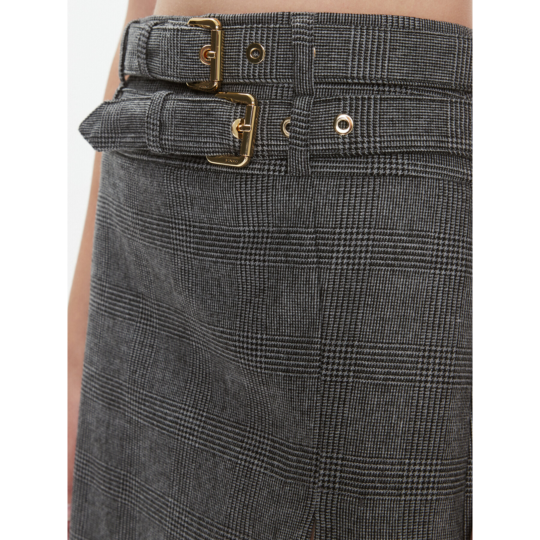 Pinko Миди пола Goldie 102296 A07P Сив Regular Fit - Pepit.bg