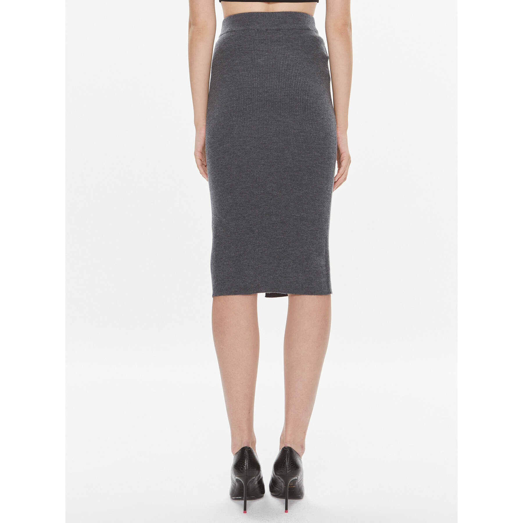 Pinko Миди пола Siamese 101844 A15S Сив Slim Fit - Pepit.bg