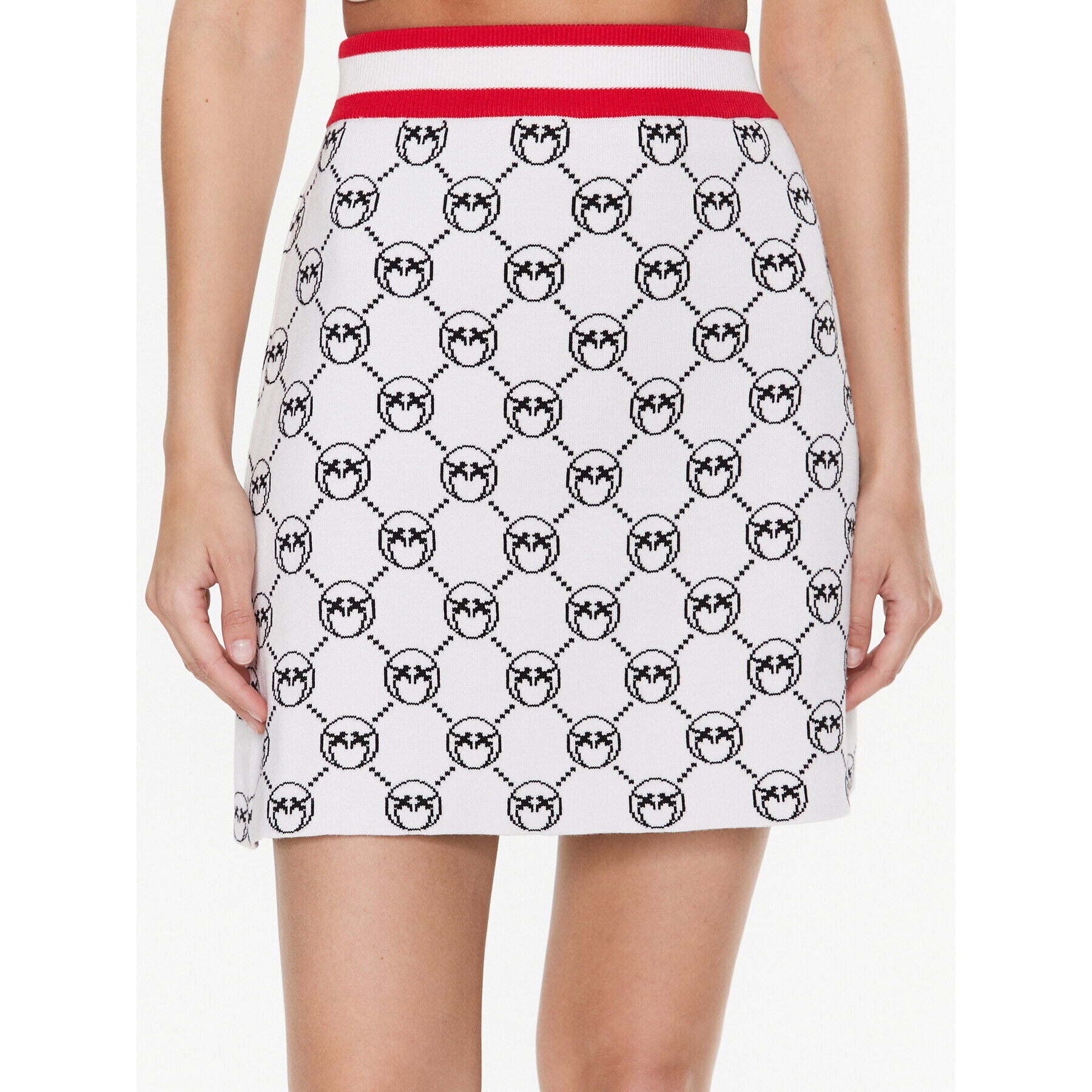 Pinko Мини пола Adamite 100448 A0KS Екрю Slim Fit - Pepit.bg