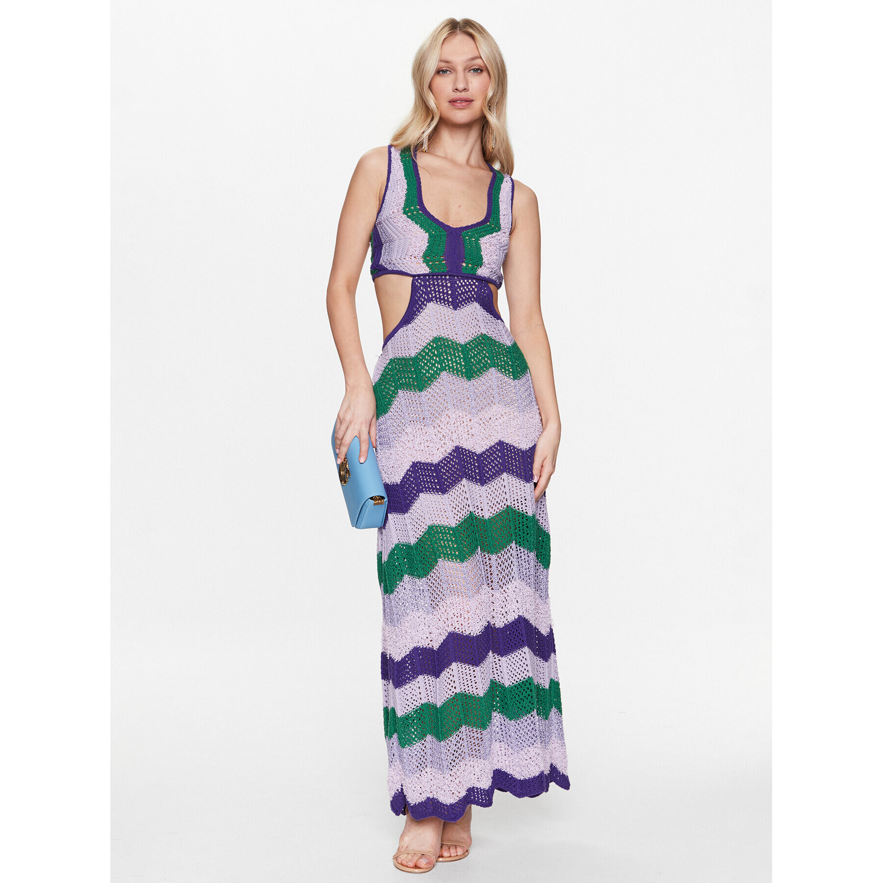 Pinko Плетена рокля 101170 A0V0 Цветен Regular Fit - Pepit.bg