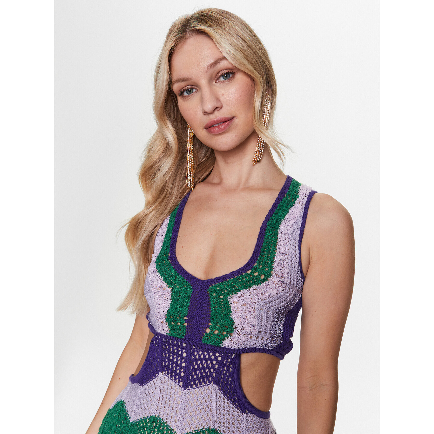 Pinko Плетена рокля 101170 A0V0 Цветен Regular Fit - Pepit.bg