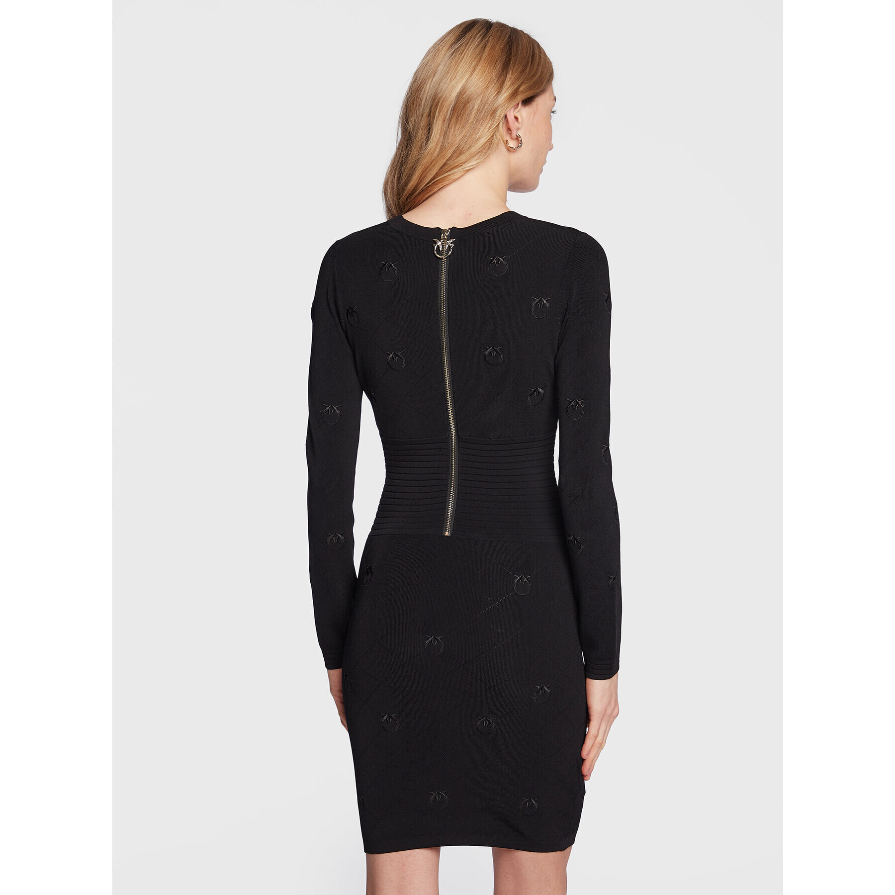 Pinko Плетена рокля Vegadeo 100150 A0PV Черен Slim Fit - Pepit.bg