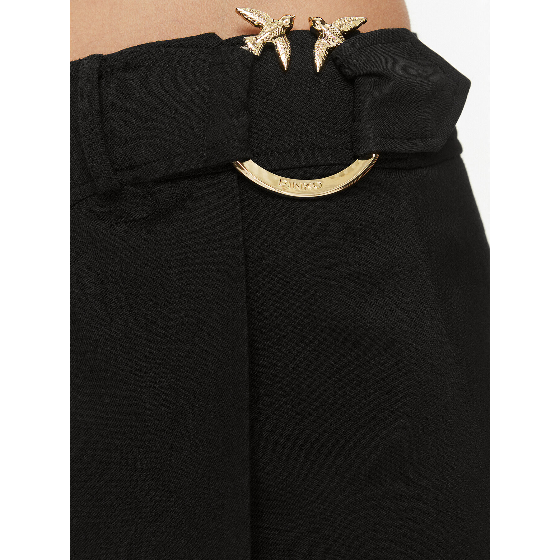 Pinko Плисирана пола 102071 A1B2 Черен Regular Fit - Pepit.bg