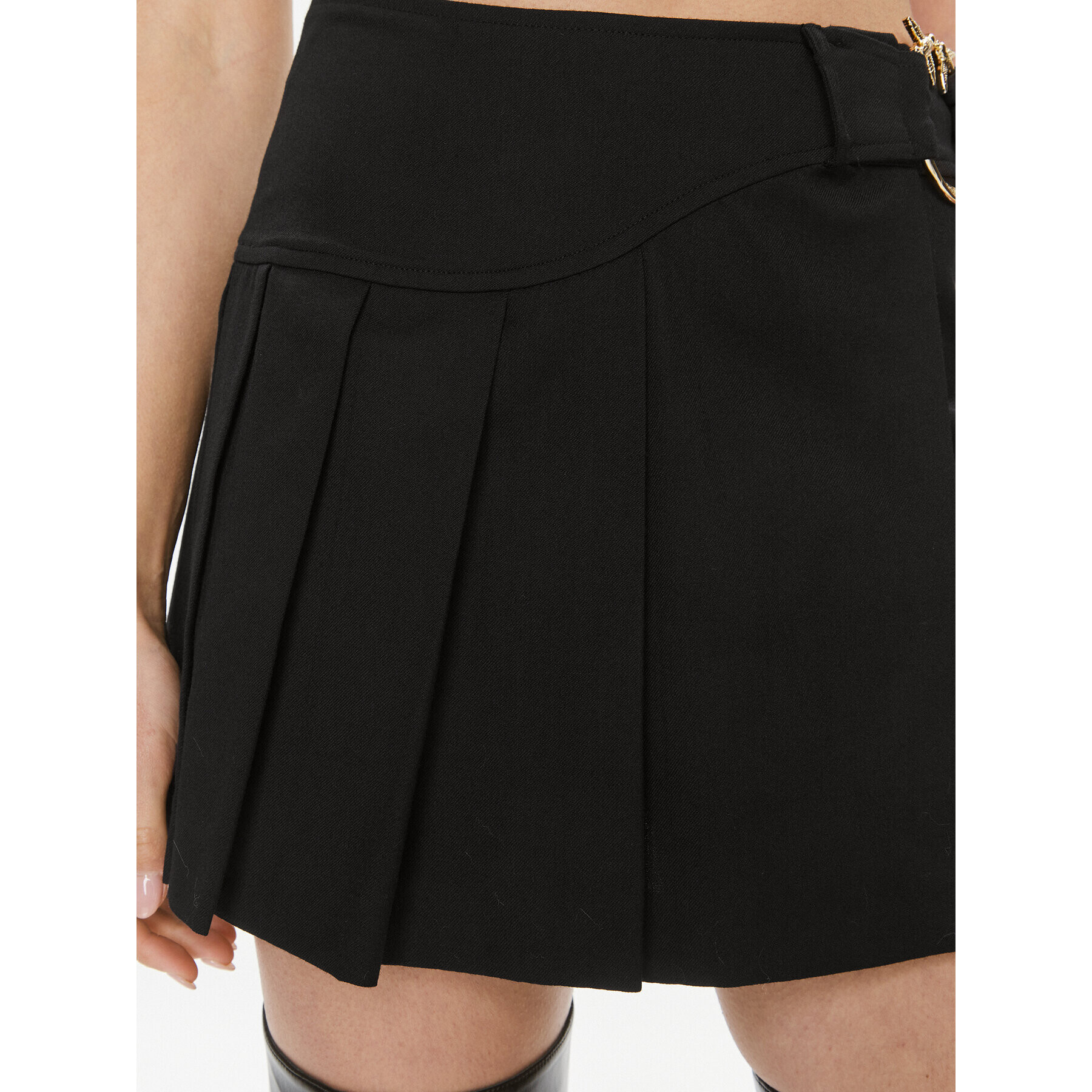 Pinko Плисирана пола 102071 A1B2 Черен Regular Fit - Pepit.bg
