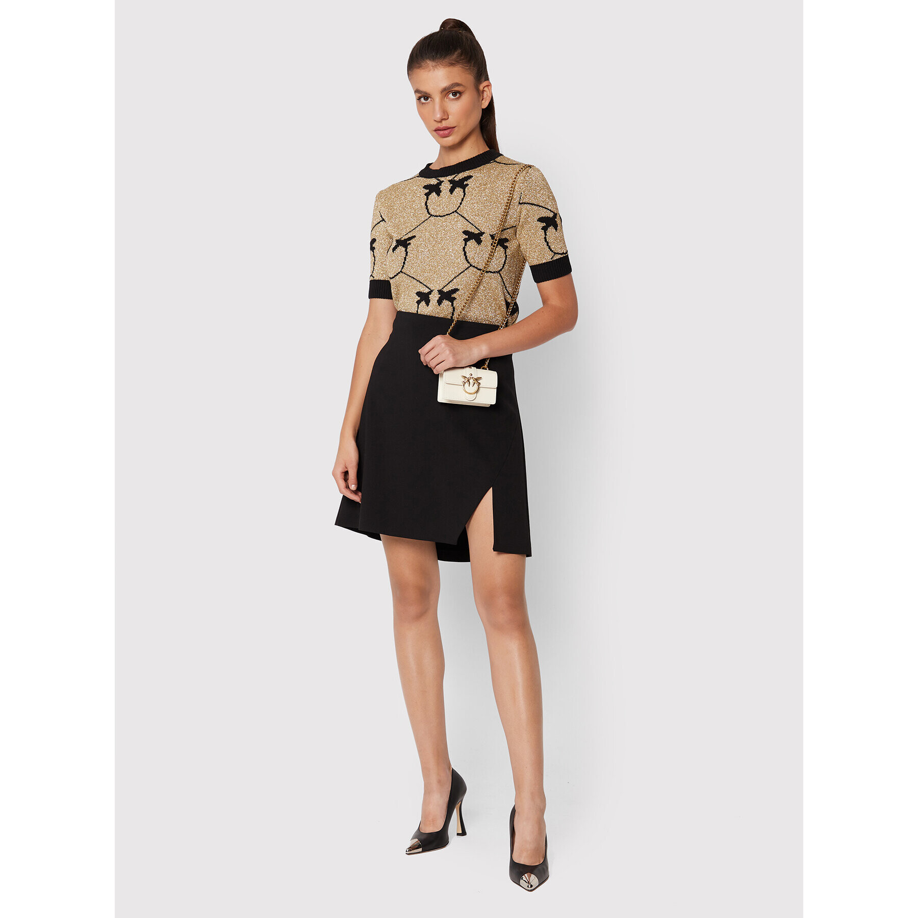 Pinko Пола тип трапец Glenda 1G1893 1739 Черен Regular Fit - Pepit.bg