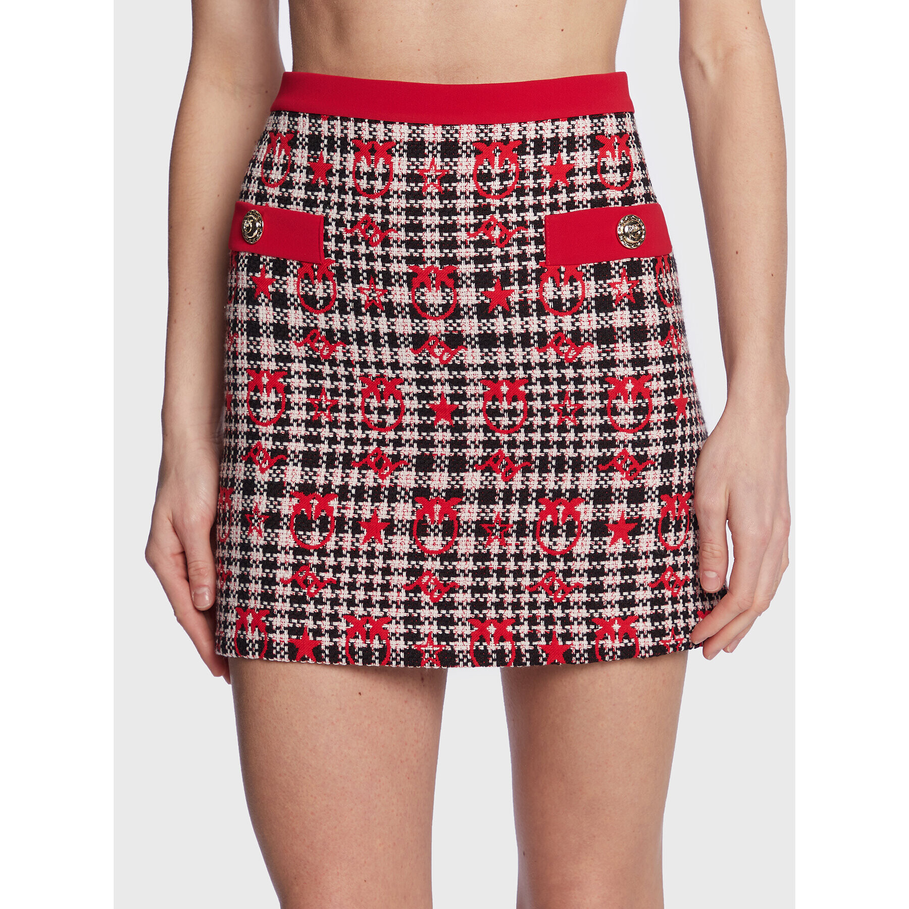 Pinko Мини пола Gratuito 100829 A0N2 Червен Regular Fit - Pepit.bg