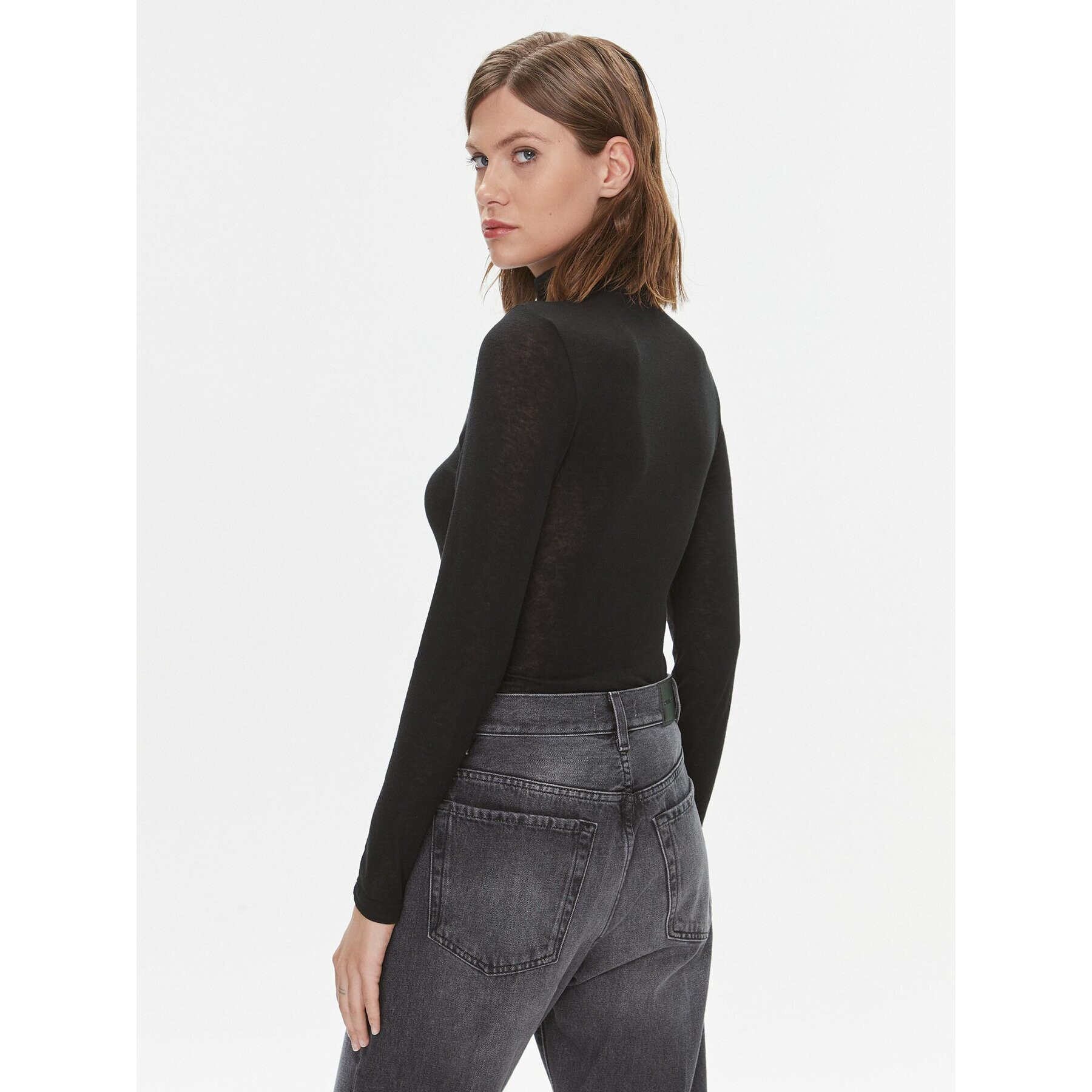 Pinko Поло Abdaly 102067 A17S Черен Slim Fit - Pepit.bg