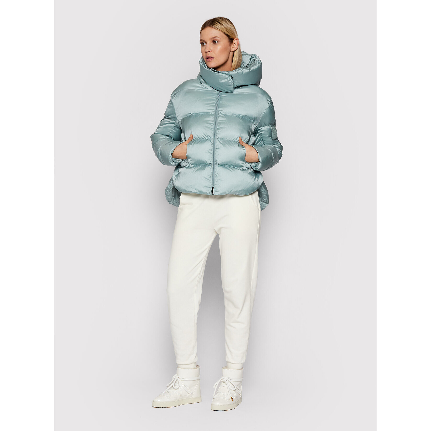 Pinko Пухено яке 1G16CJ Y762 Син Regular Fit - Pepit.bg
