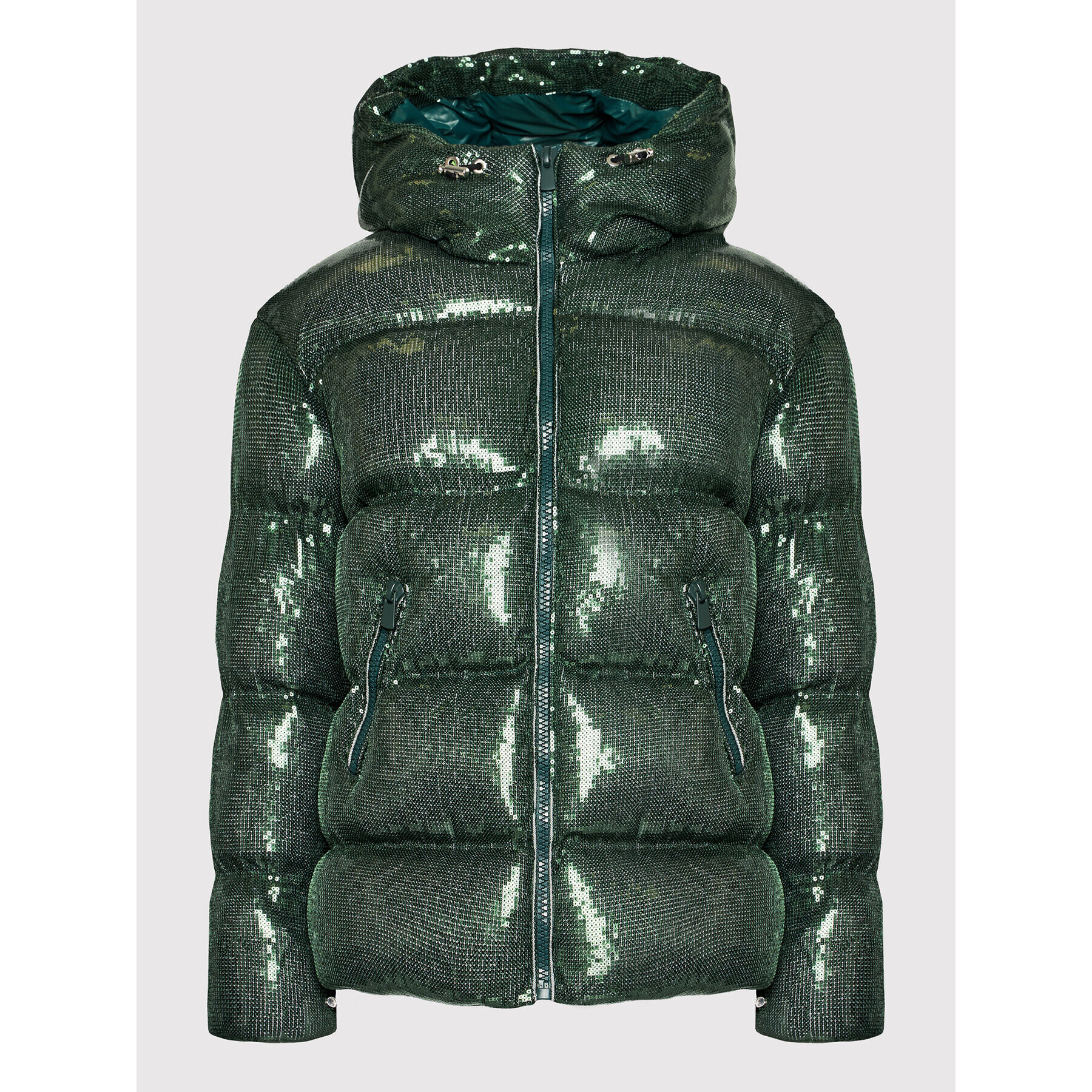 Pinko Пухено яке Chachacha 1G16LJ Y76A Зелен Regular Fit - Pepit.bg