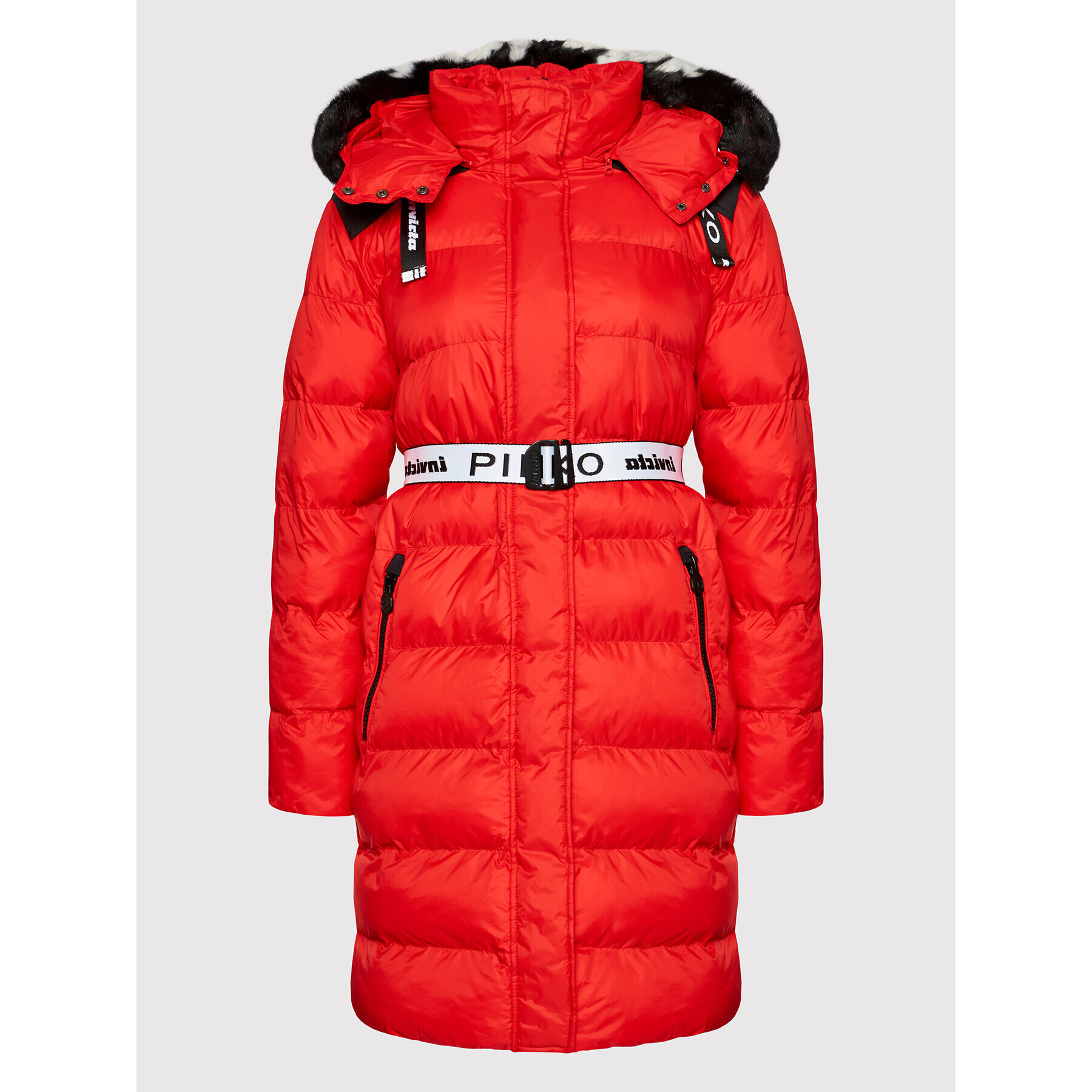 Pinko Пухено яке INVICTA 1G16XJ Y7CV Червен Regular Fit - Pepit.bg