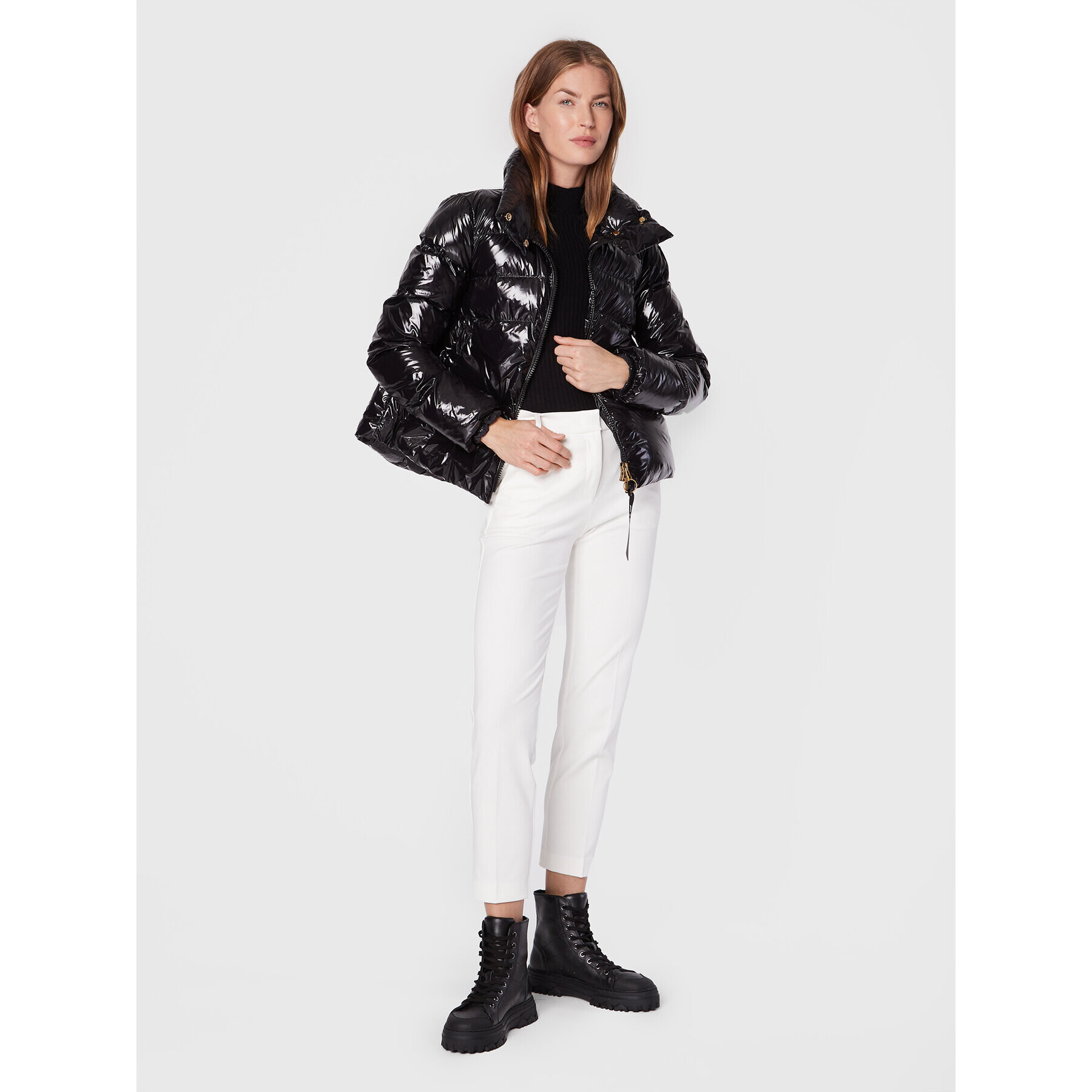 Pinko Пухено яке Mirco 1G17XG A00N Черен Regular Fit - Pepit.bg