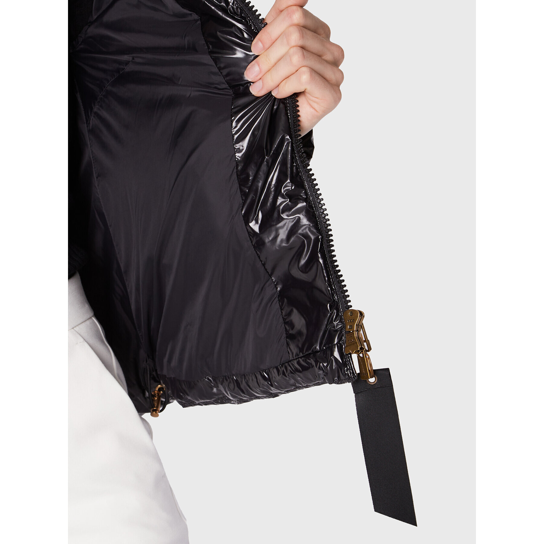Pinko Пухено яке Mirco 1G17XG A00N Черен Regular Fit - Pepit.bg