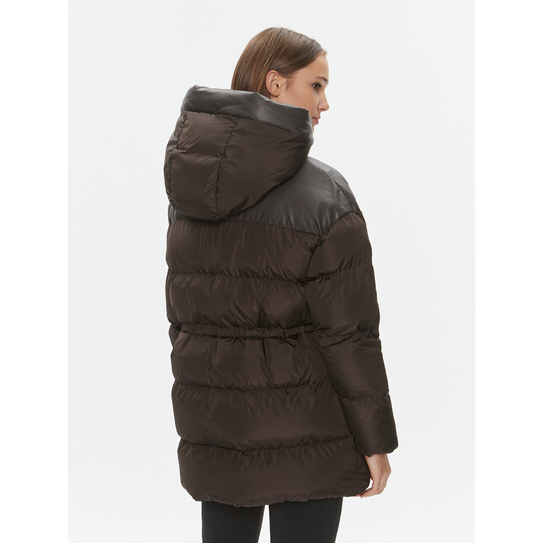 Pinko Пухено яке Client 101604 A11P Кафяв Regular Fit - Pepit.bg