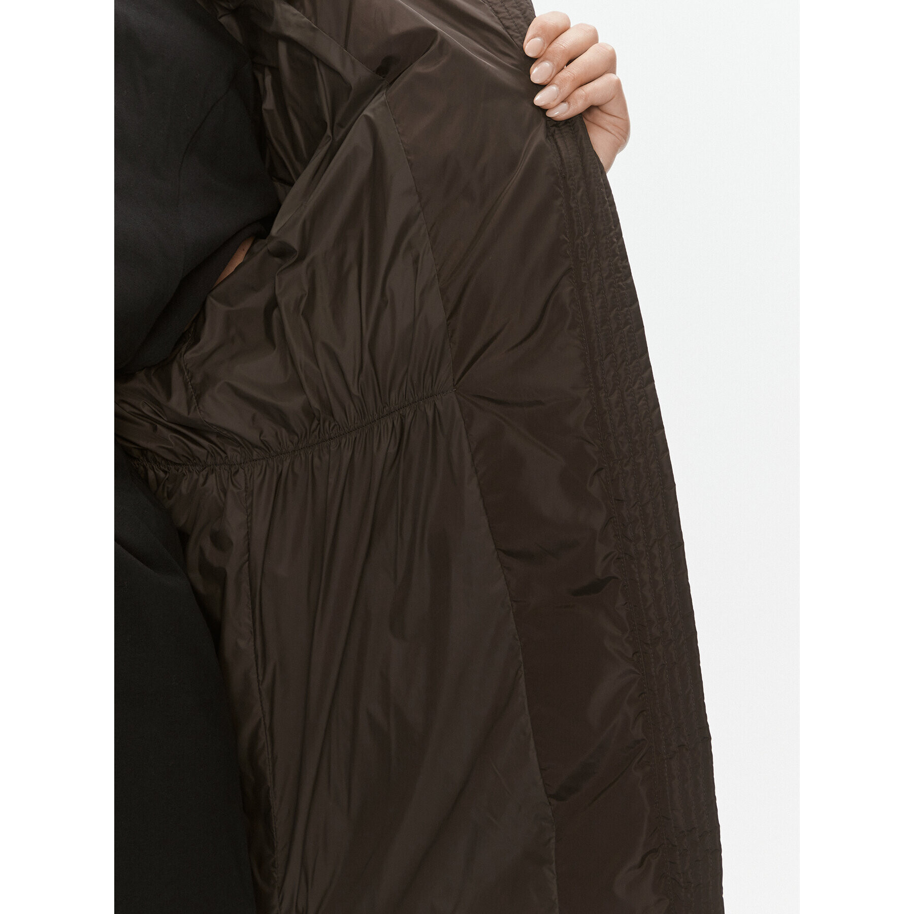 Pinko Пухено яке Client 101604 A11P Кафяв Regular Fit - Pepit.bg