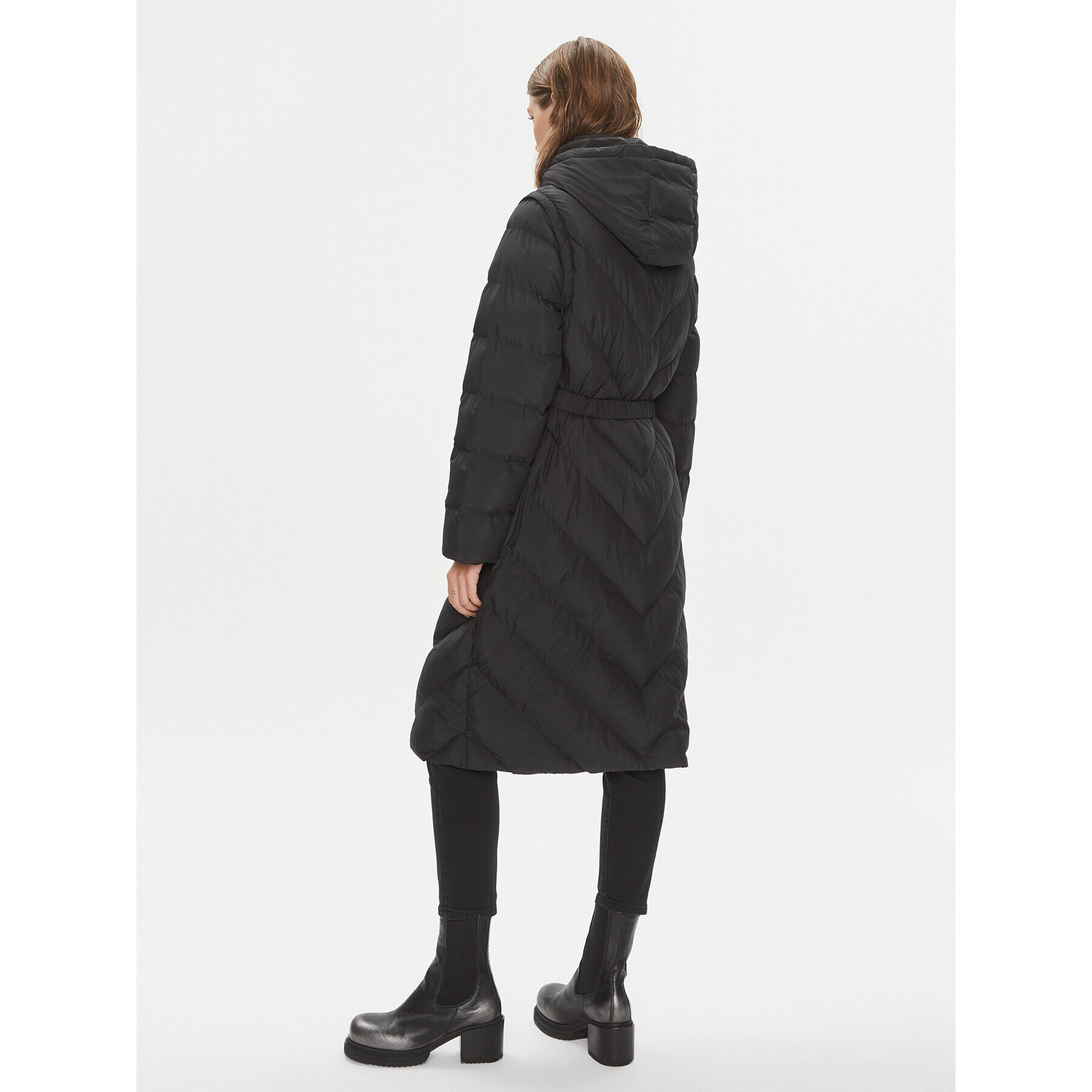 Pinko Пухено яке Computer 101601 A11M Черен Regular Fit - Pepit.bg