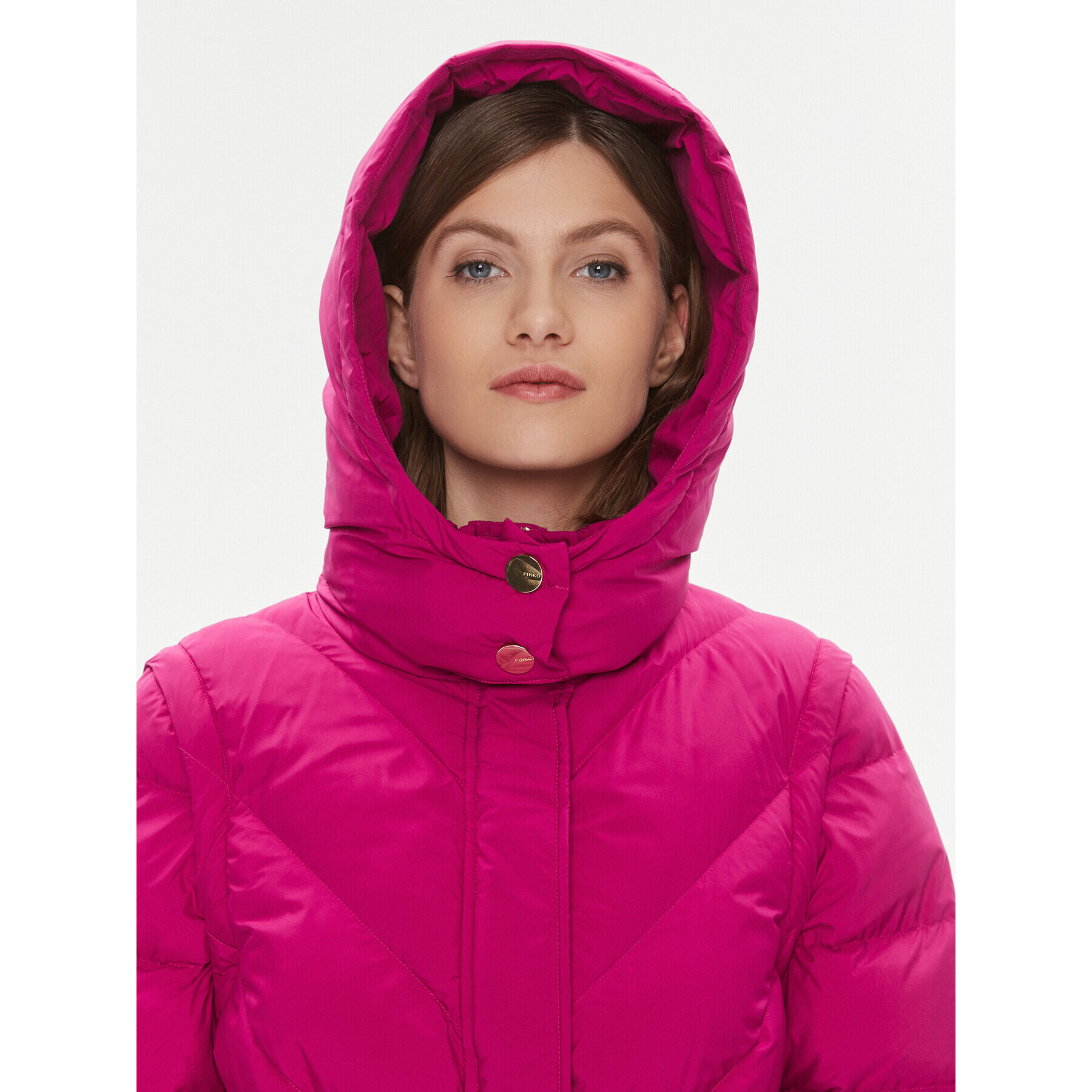 Pinko Пухено яке Computer 101601 A11M Виолетов Regular Fit - Pepit.bg