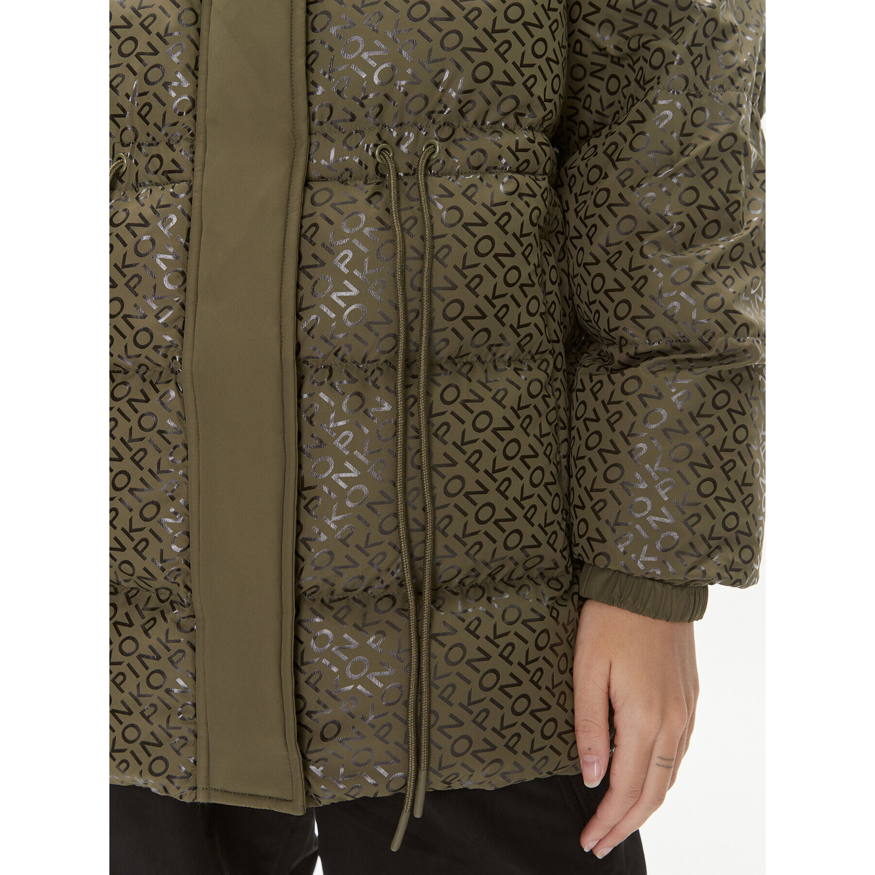 Pinko Пухено яке Convalida 101641 A127 Каки Regular Fit - Pepit.bg