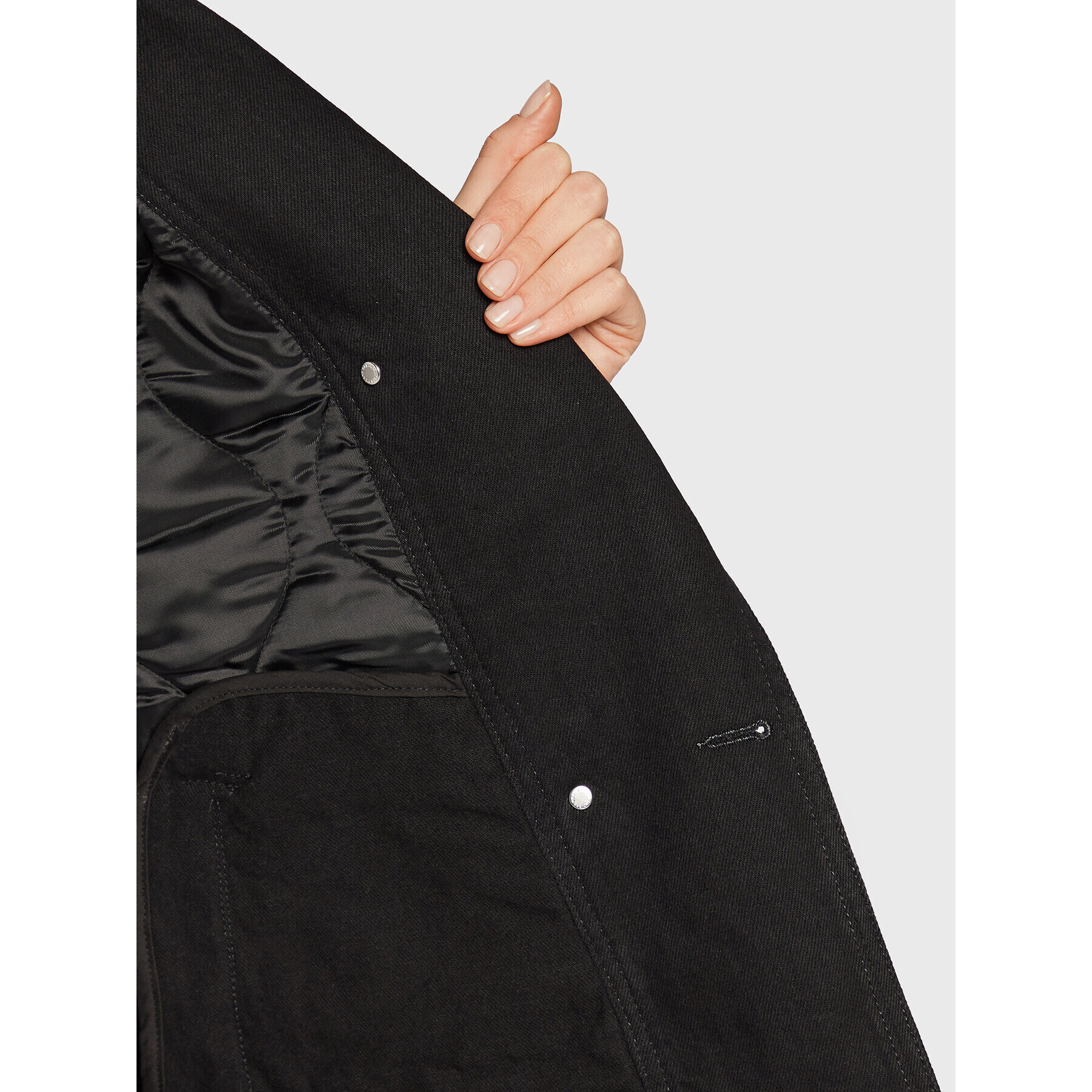 Pinko Пухено яке Crocchio 1J110W A0A2 Черен Regular Fit - Pepit.bg
