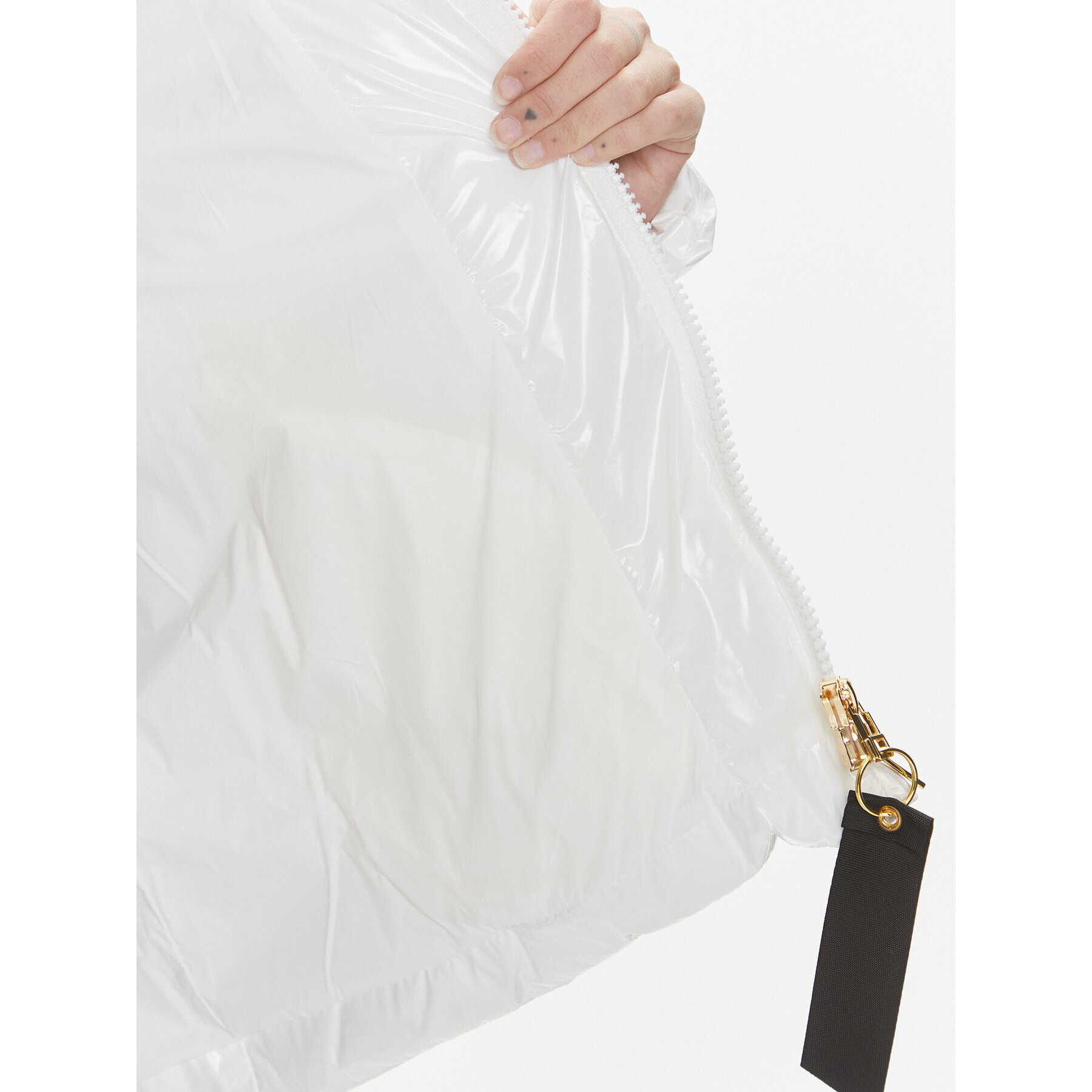 Pinko Пухено яке Eleodoro 101597 A11K Бял Regular Fit - Pepit.bg