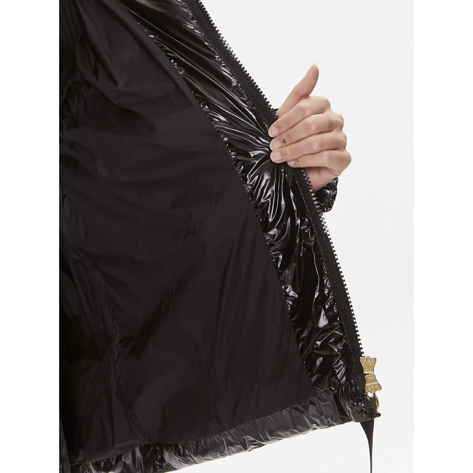 Pinko Пухено яке Eleodoro 101597 A11K Черен Regular Fit - Pepit.bg