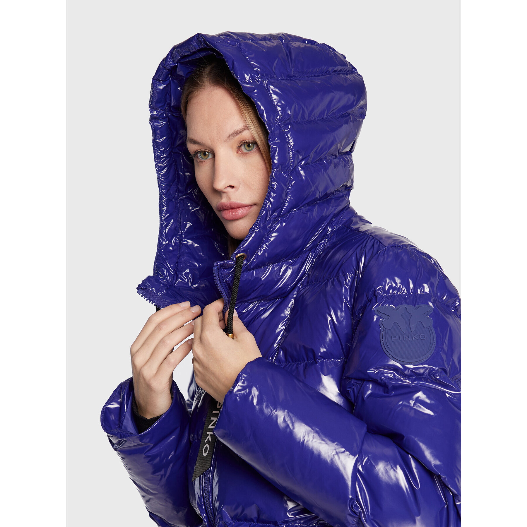 Pinko Пухено яке Eleodoro 3 1G17XF A00N Син Regular Fit - Pepit.bg