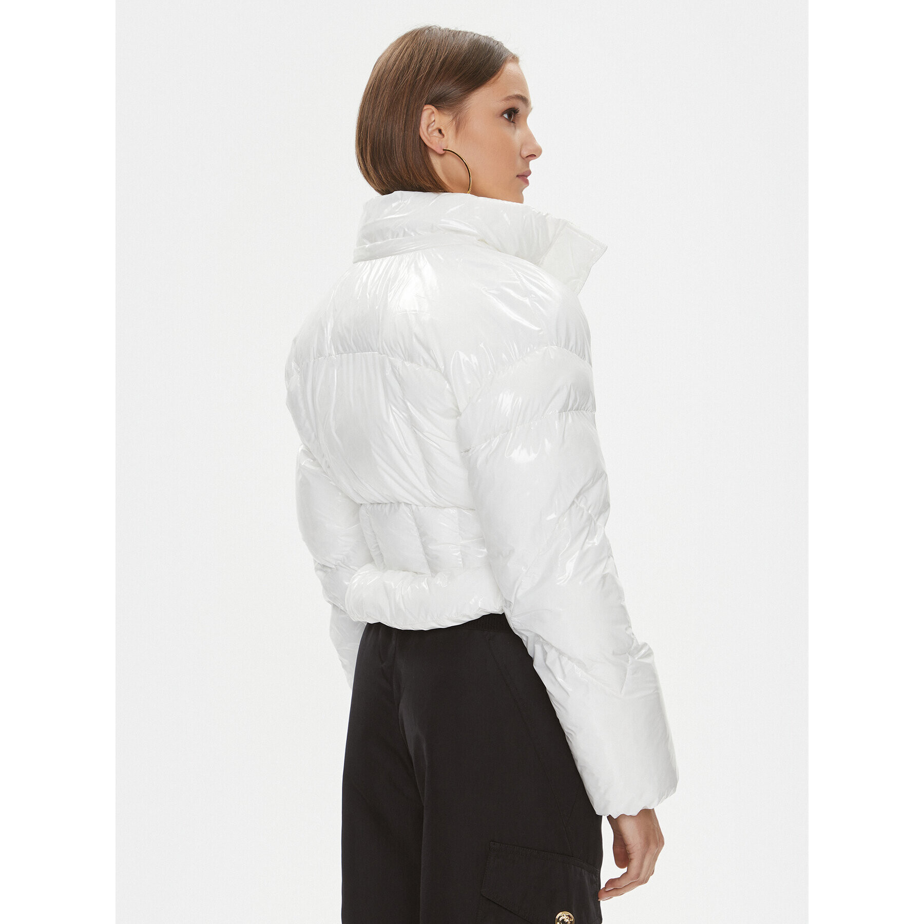 Pinko Пухено яке Gateway 101596 A00N Бял Regular Fit - Pepit.bg