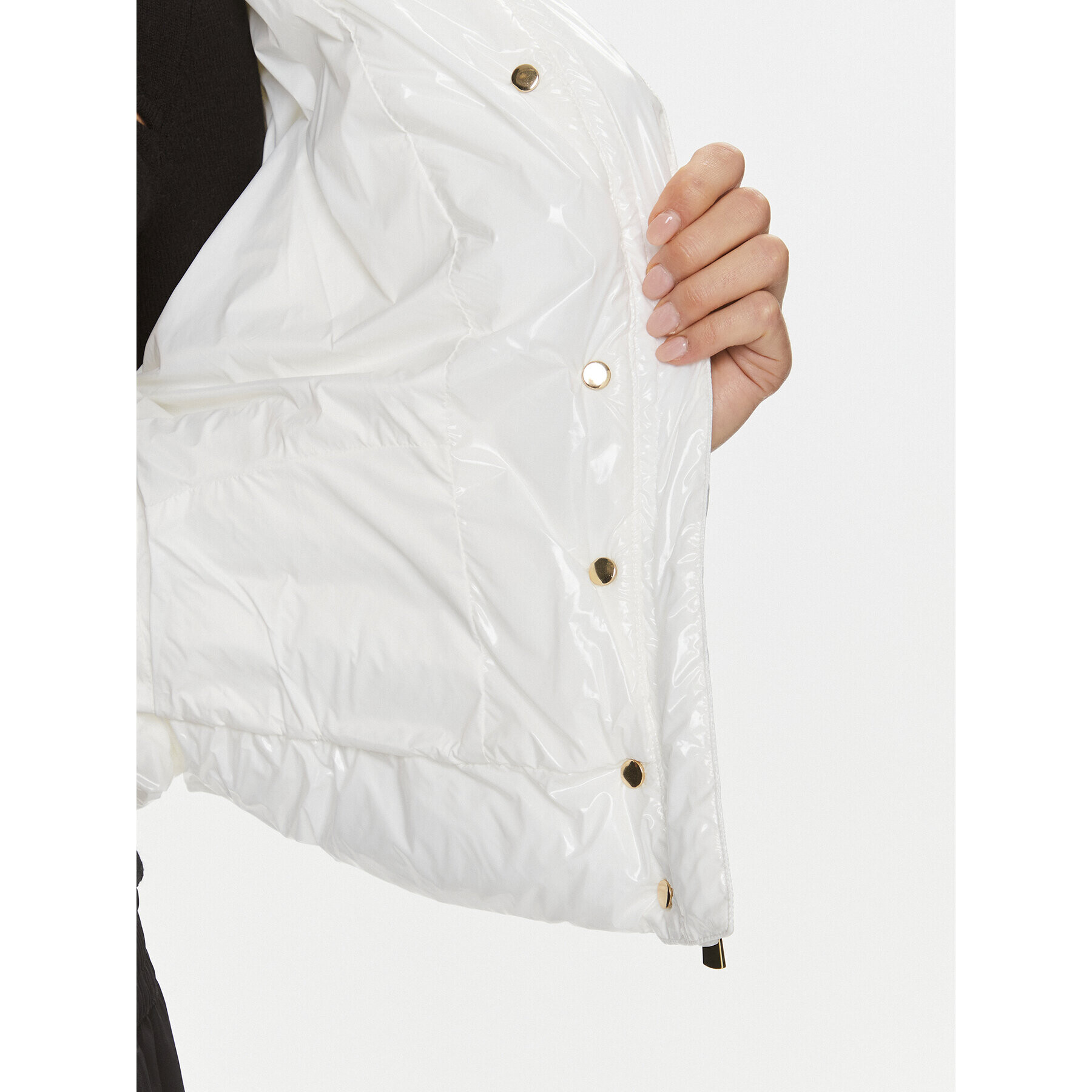 Pinko Пухено яке Gateway 101596 A00N Бял Regular Fit - Pepit.bg
