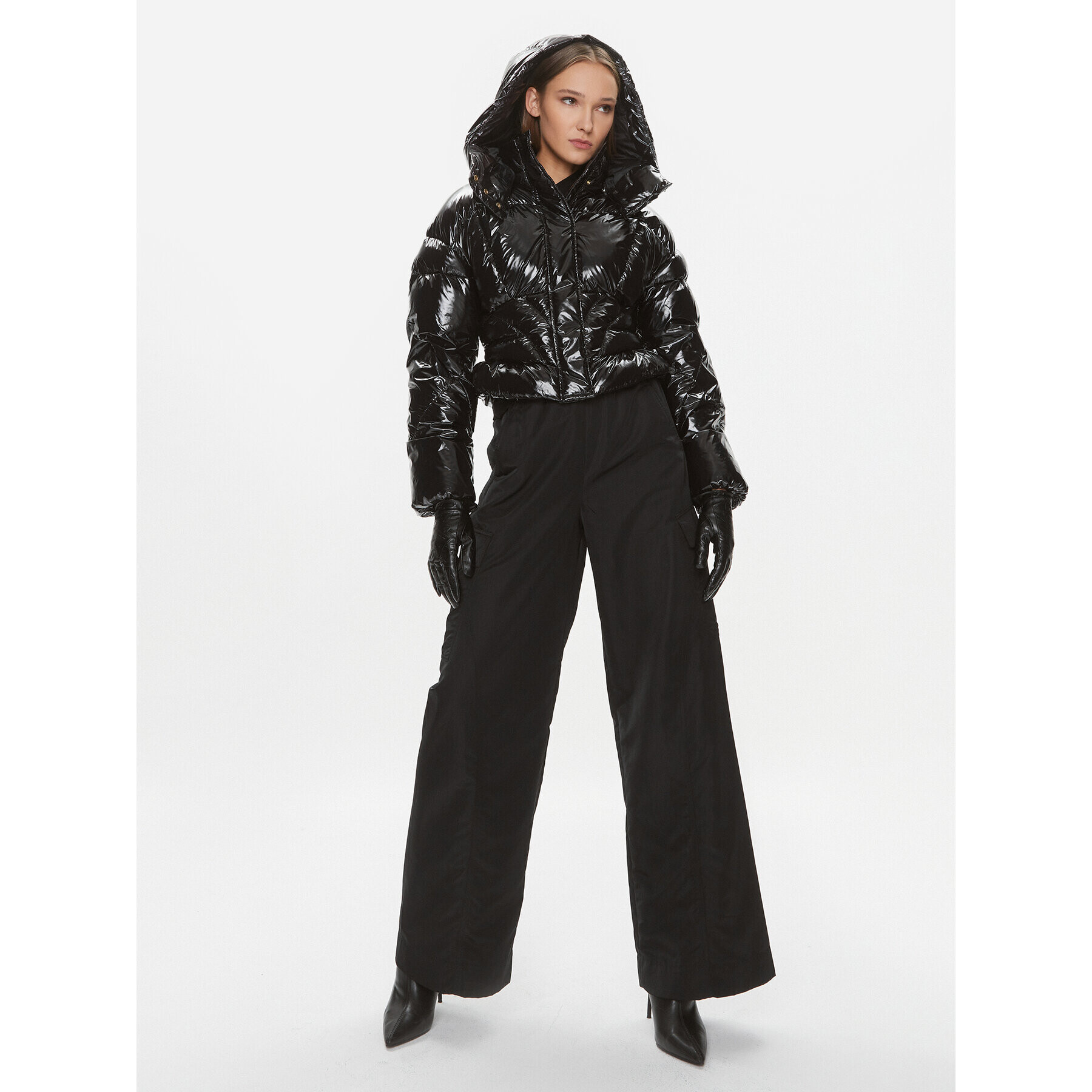 Pinko Пухено яке Gateway 101596 A00N Черен Regular Fit - Pepit.bg