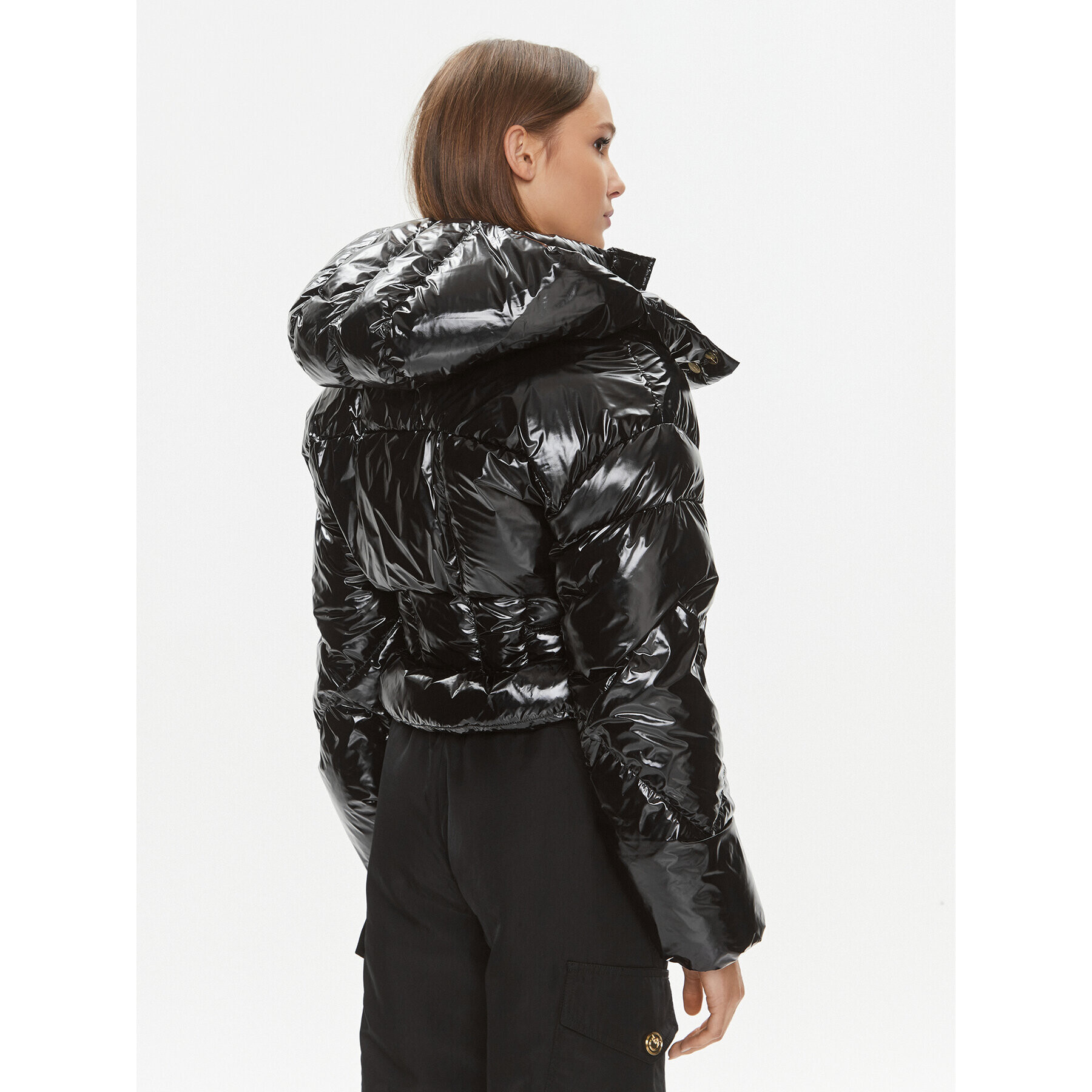 Pinko Пухено яке Gateway 101596 A00N Черен Regular Fit - Pepit.bg