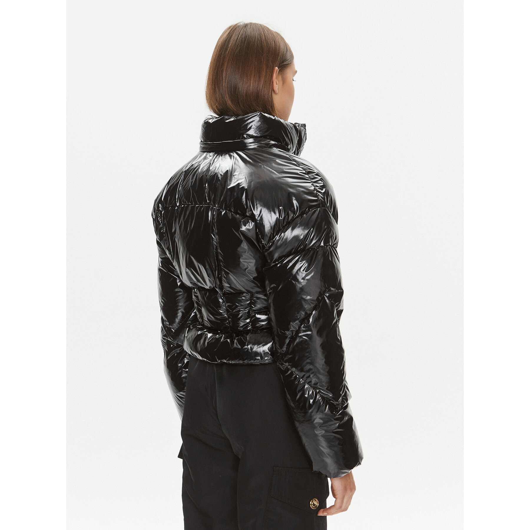 Pinko Пухено яке Gateway 101596 A00N Черен Regular Fit - Pepit.bg