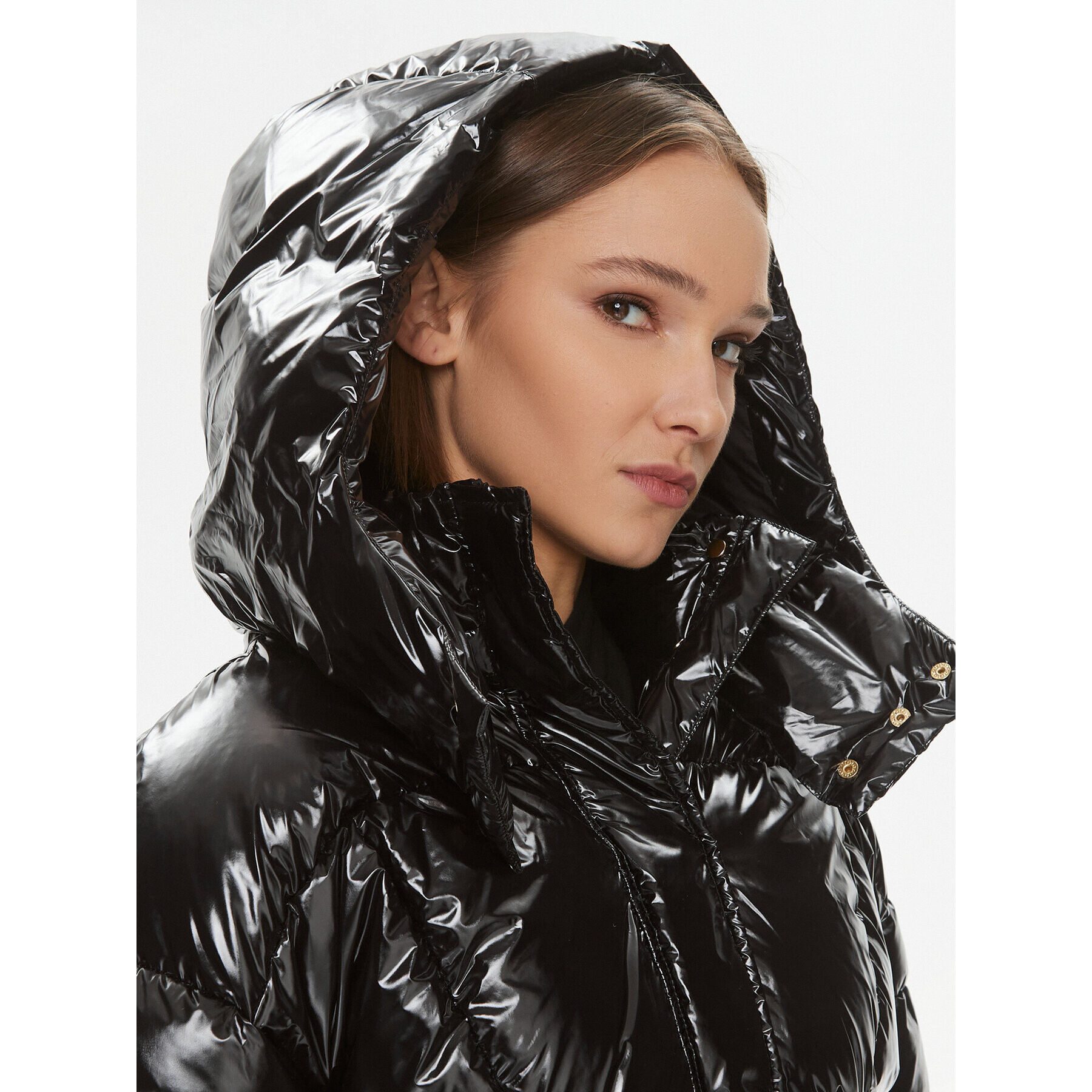 Pinko Пухено яке Gateway 101596 A00N Черен Regular Fit - Pepit.bg
