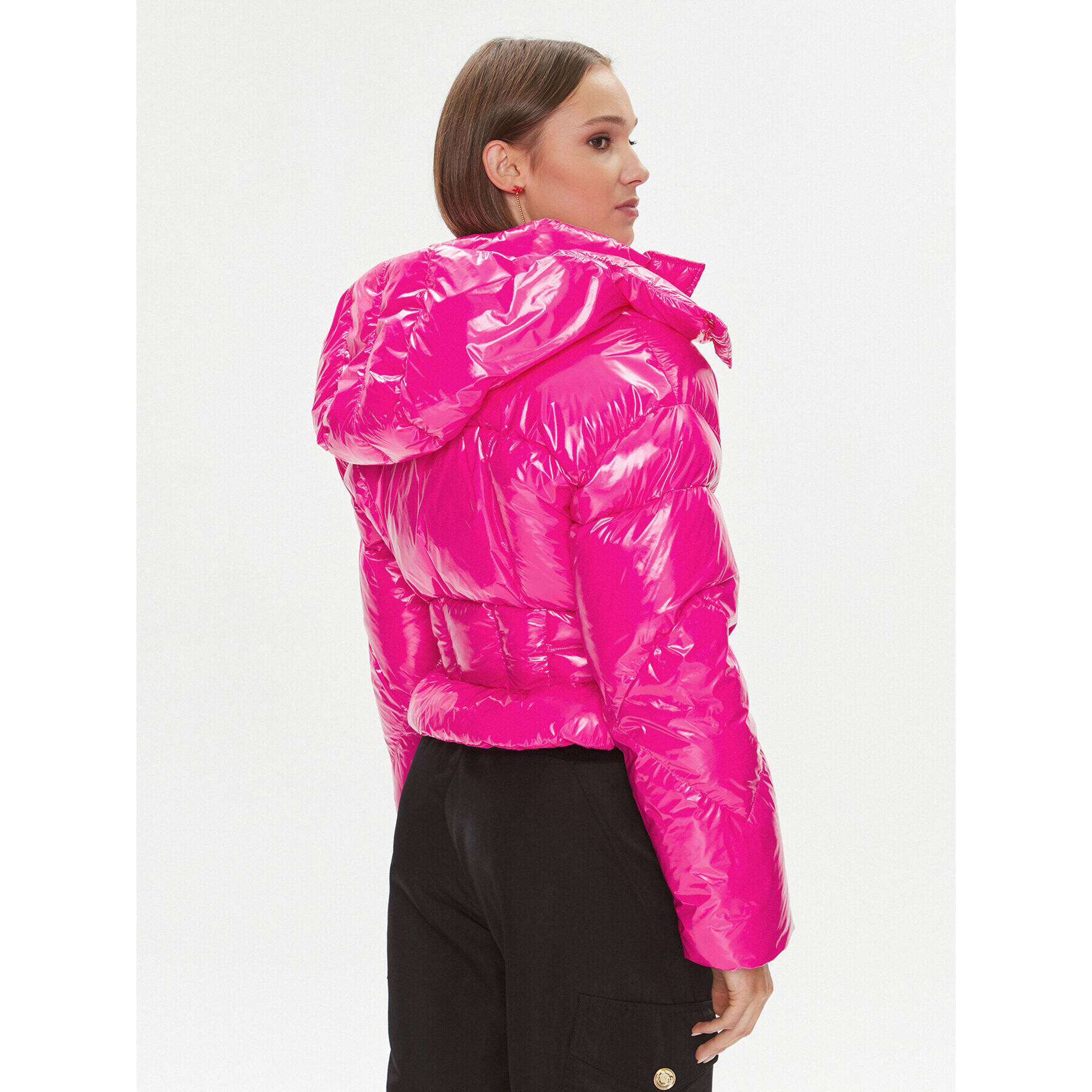 Pinko Пухено яке Gateway 101596 A00N Розов Regular Fit - Pepit.bg