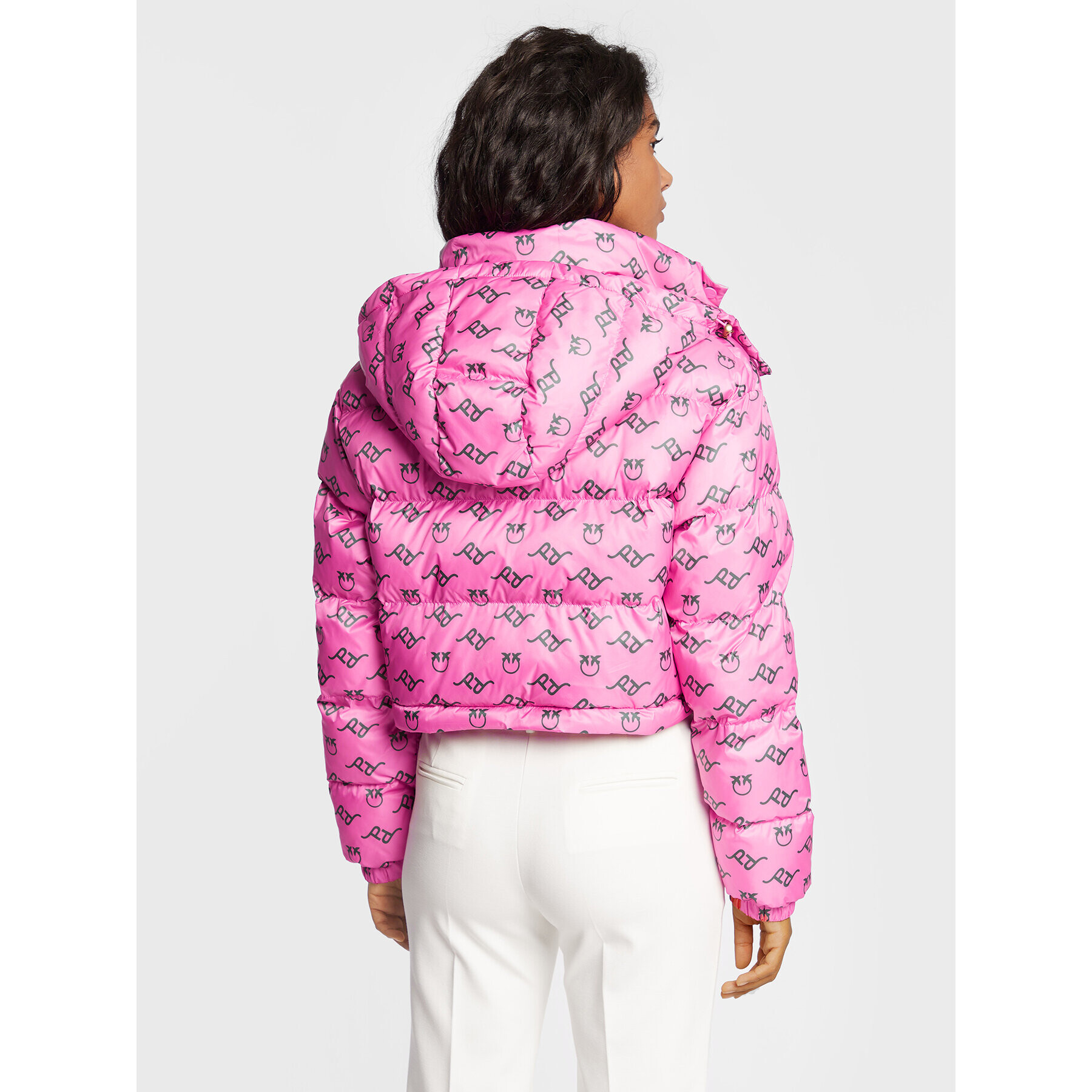 Pinko Пухено яке Irma 1G18A4 A052 Розов Regular Fit - Pepit.bg