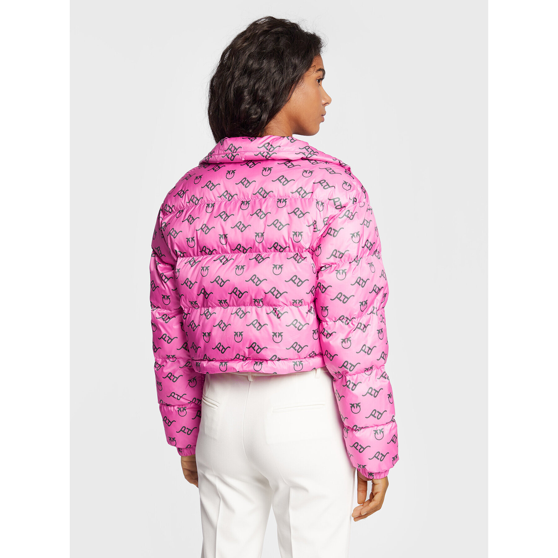 Pinko Пухено яке Irma 1G18A4 A052 Розов Regular Fit - Pepit.bg