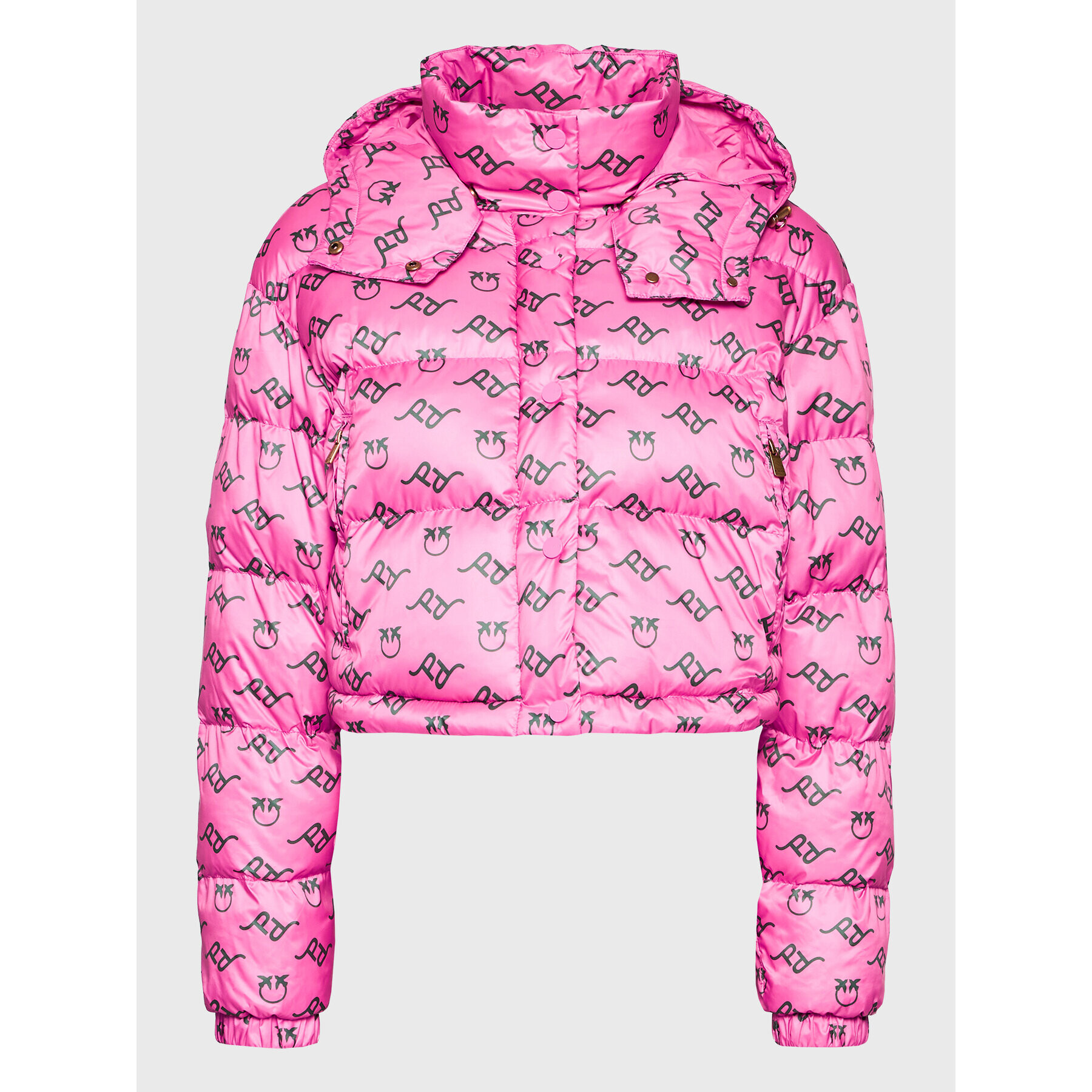 Pinko Пухено яке Irma 1G18A4 A052 Розов Regular Fit - Pepit.bg