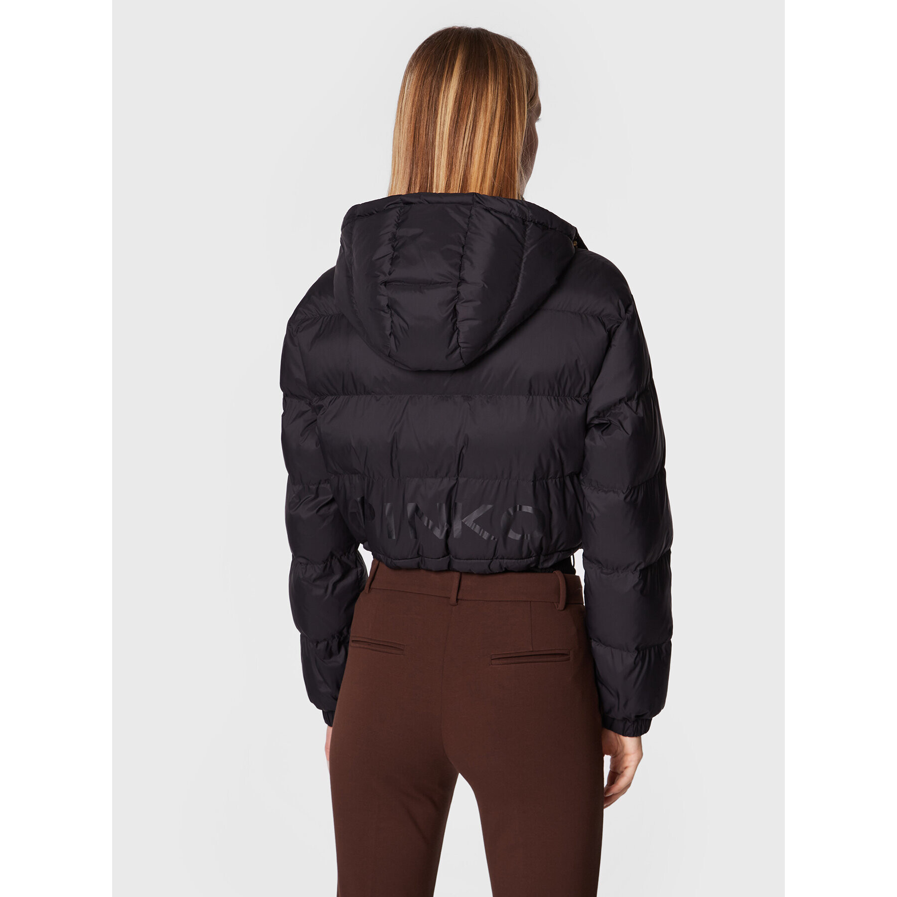 Pinko Пухено яке Irma 1G18E4 Y834 Черен Regular Fit - Pepit.bg