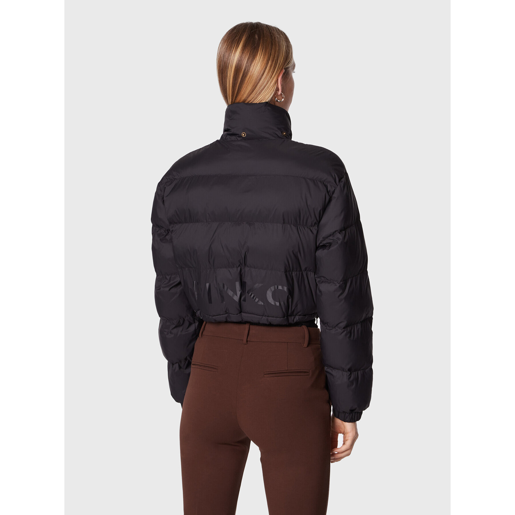 Pinko Пухено яке Irma 1G18E4 Y834 Черен Regular Fit - Pepit.bg