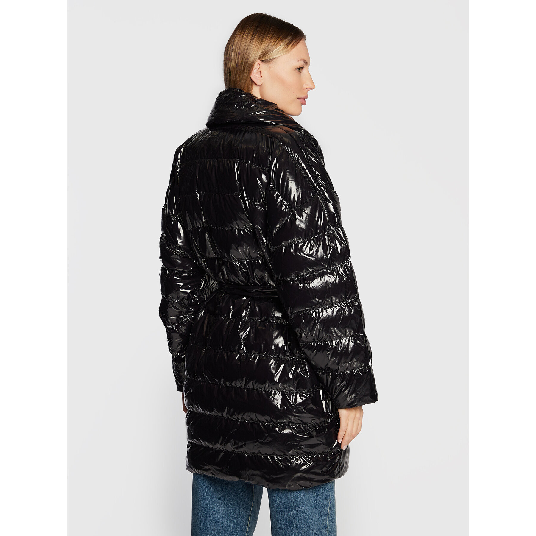 Pinko Пухено яке Izar 1G18CX A00N Черен Regular Fit - Pepit.bg