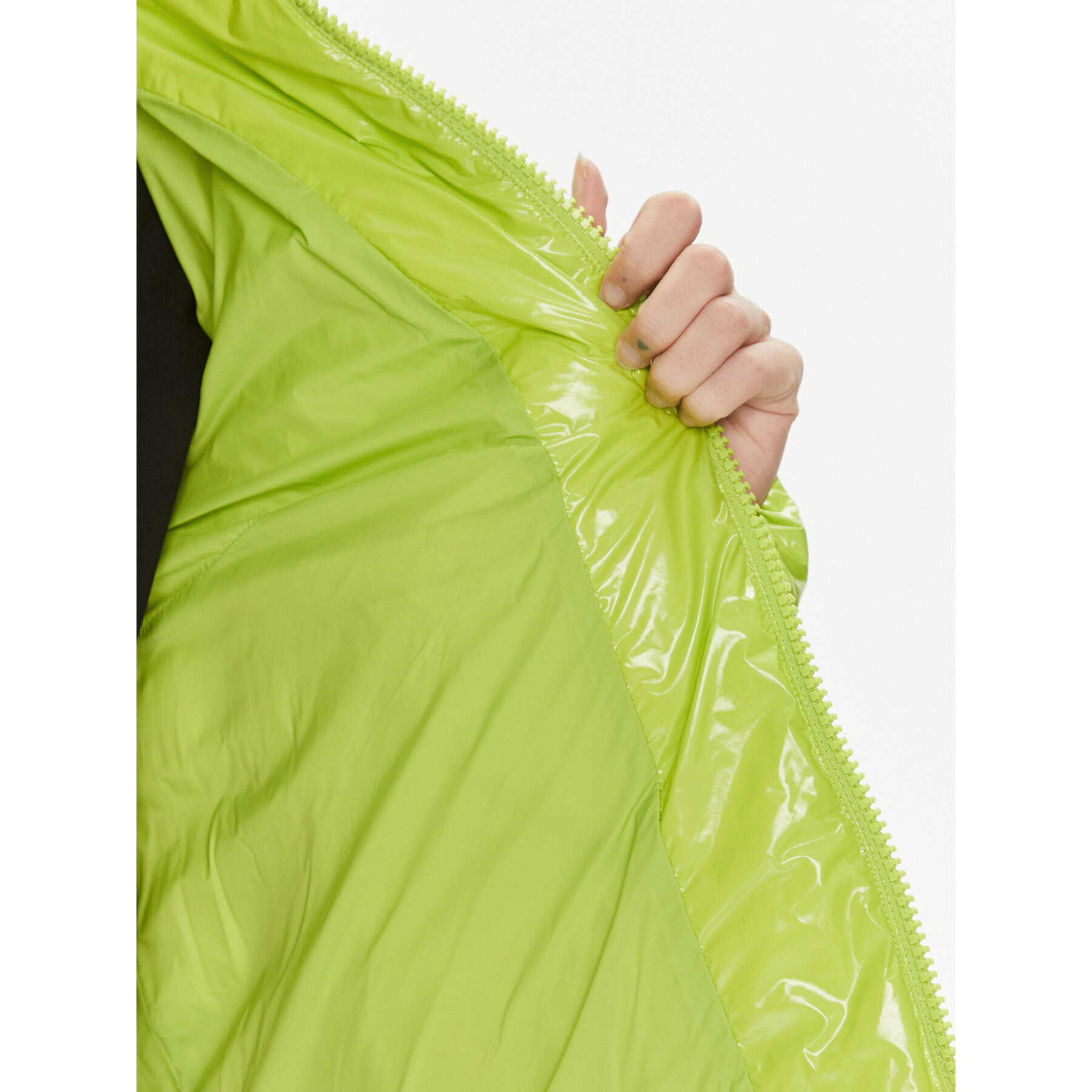 Pinko Пухено яке Micro 101598 A11K Зелен Regular Fit - Pepit.bg