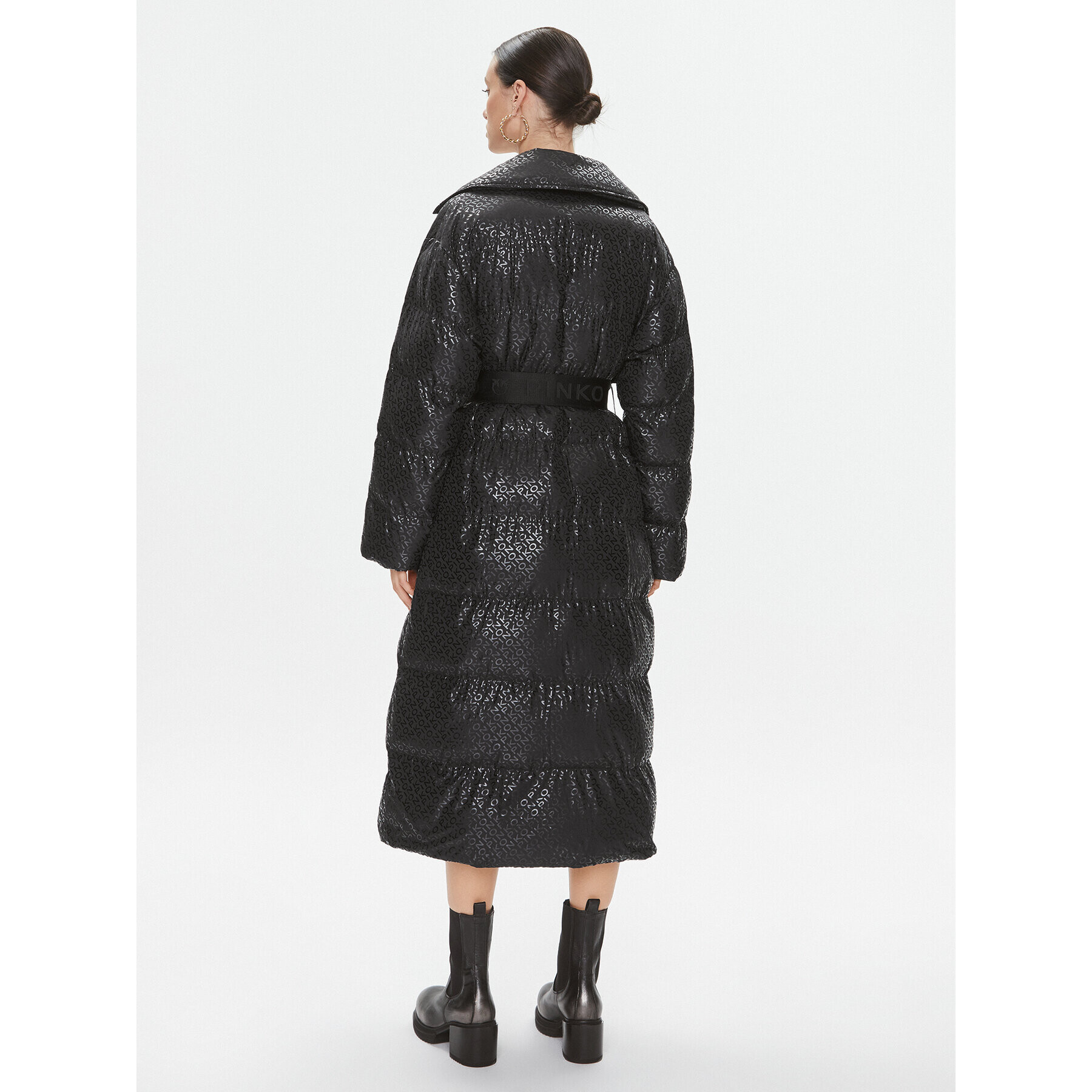Pinko Пухено яке Toner 101640 A126 Черен Regular Fit - Pepit.bg