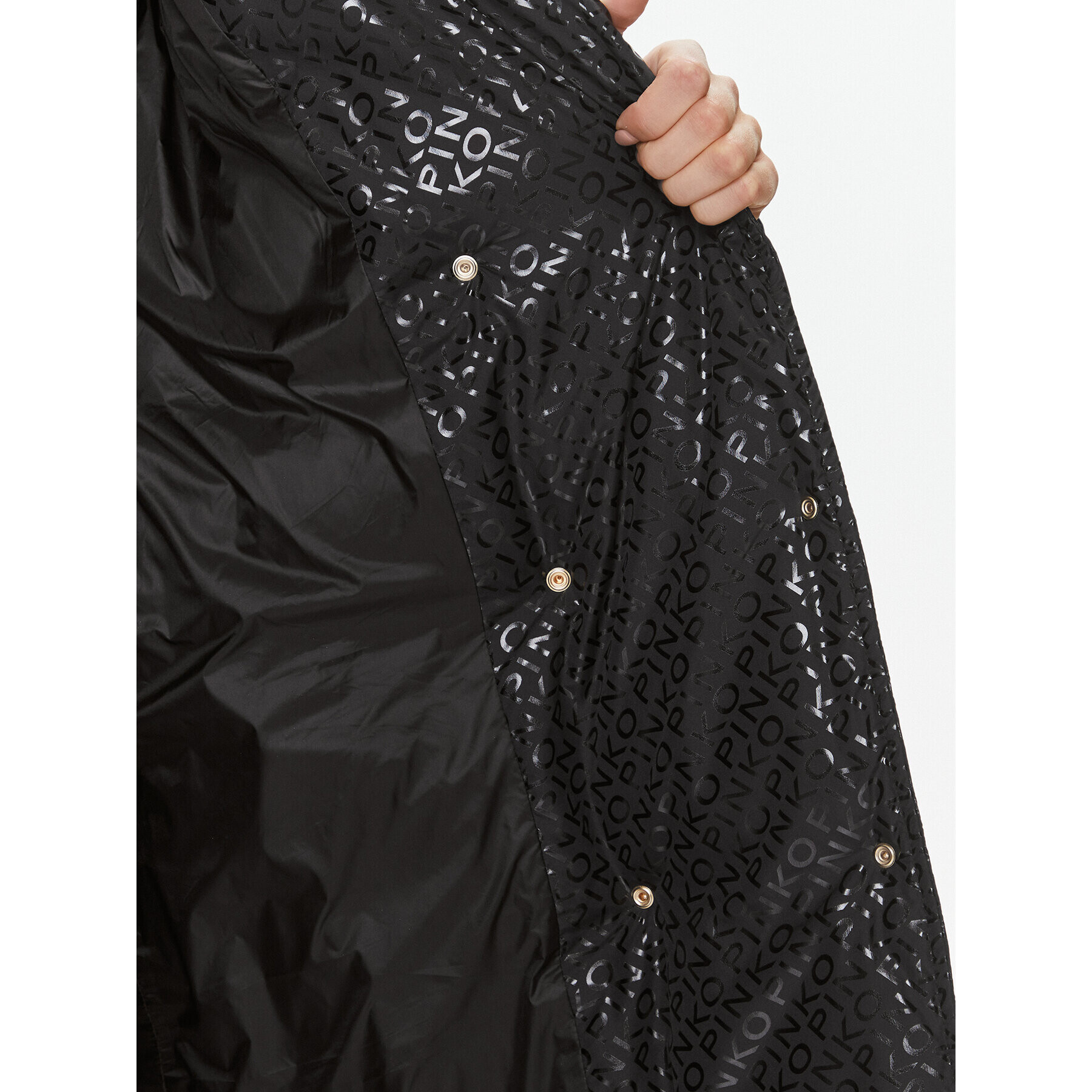 Pinko Пухено яке Toner 101640 A126 Черен Regular Fit - Pepit.bg
